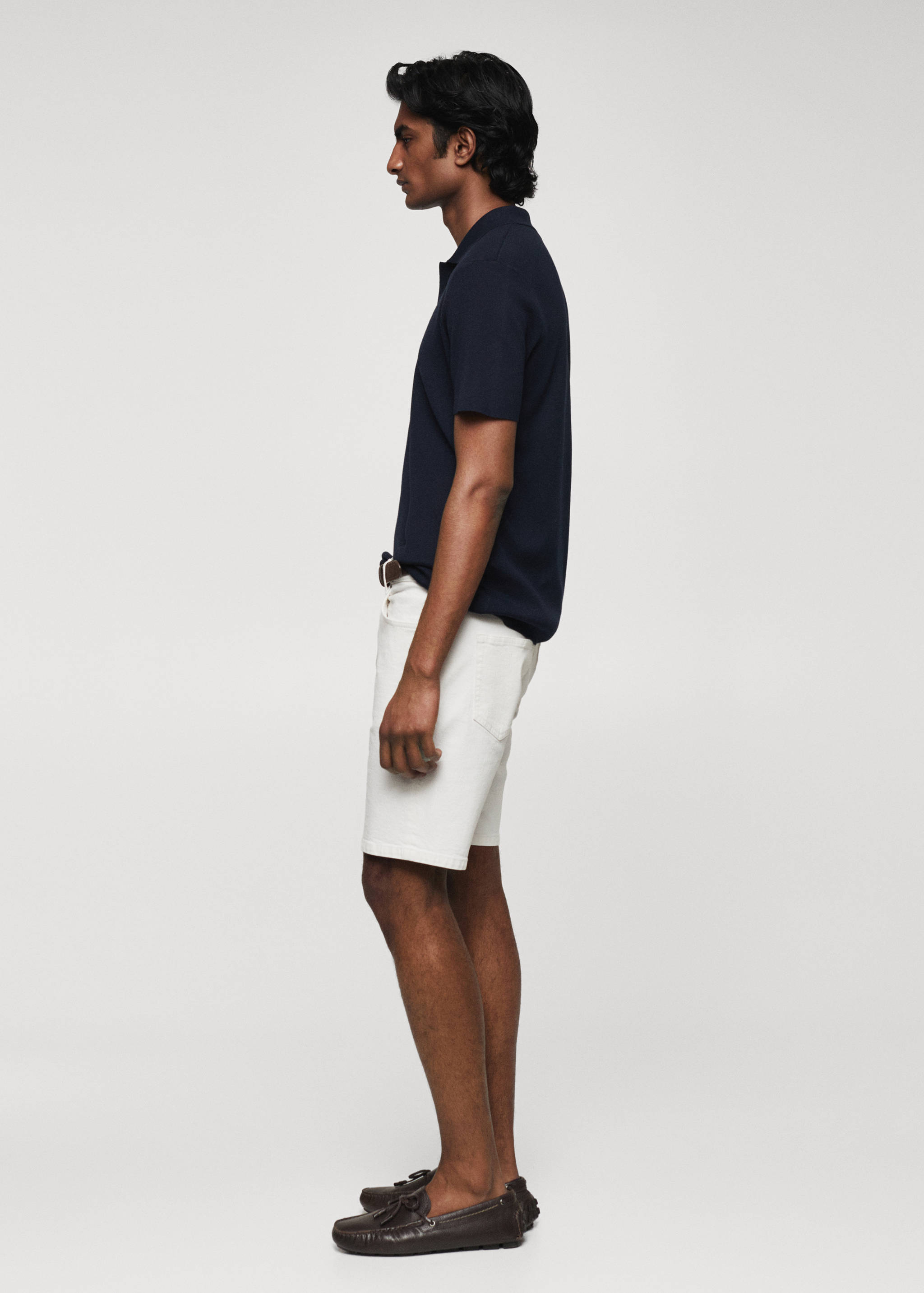 Fine-knit polo shirt - Details of the article 2