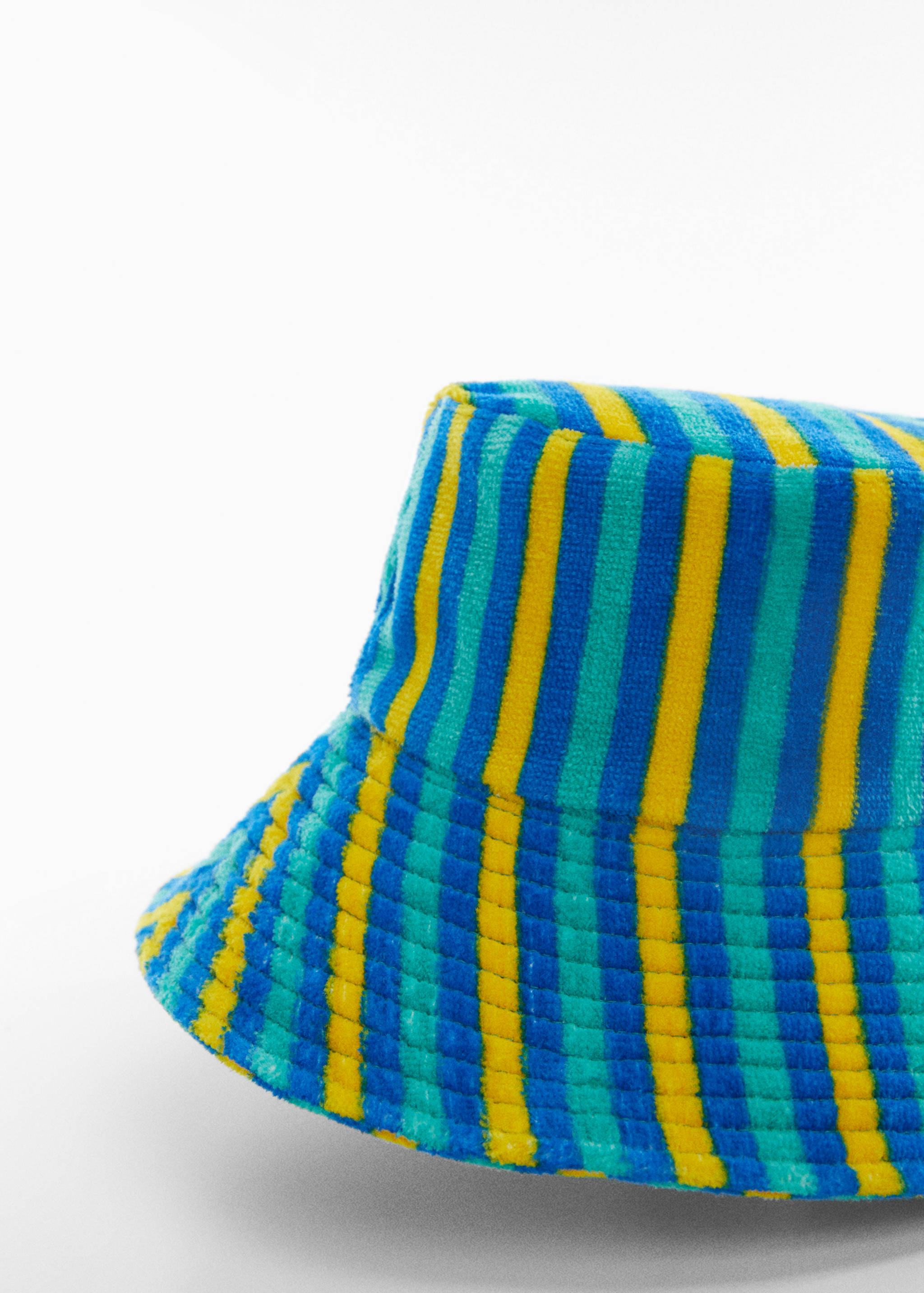 Gorra bucket teixit tovallola ratlles - Pla mig