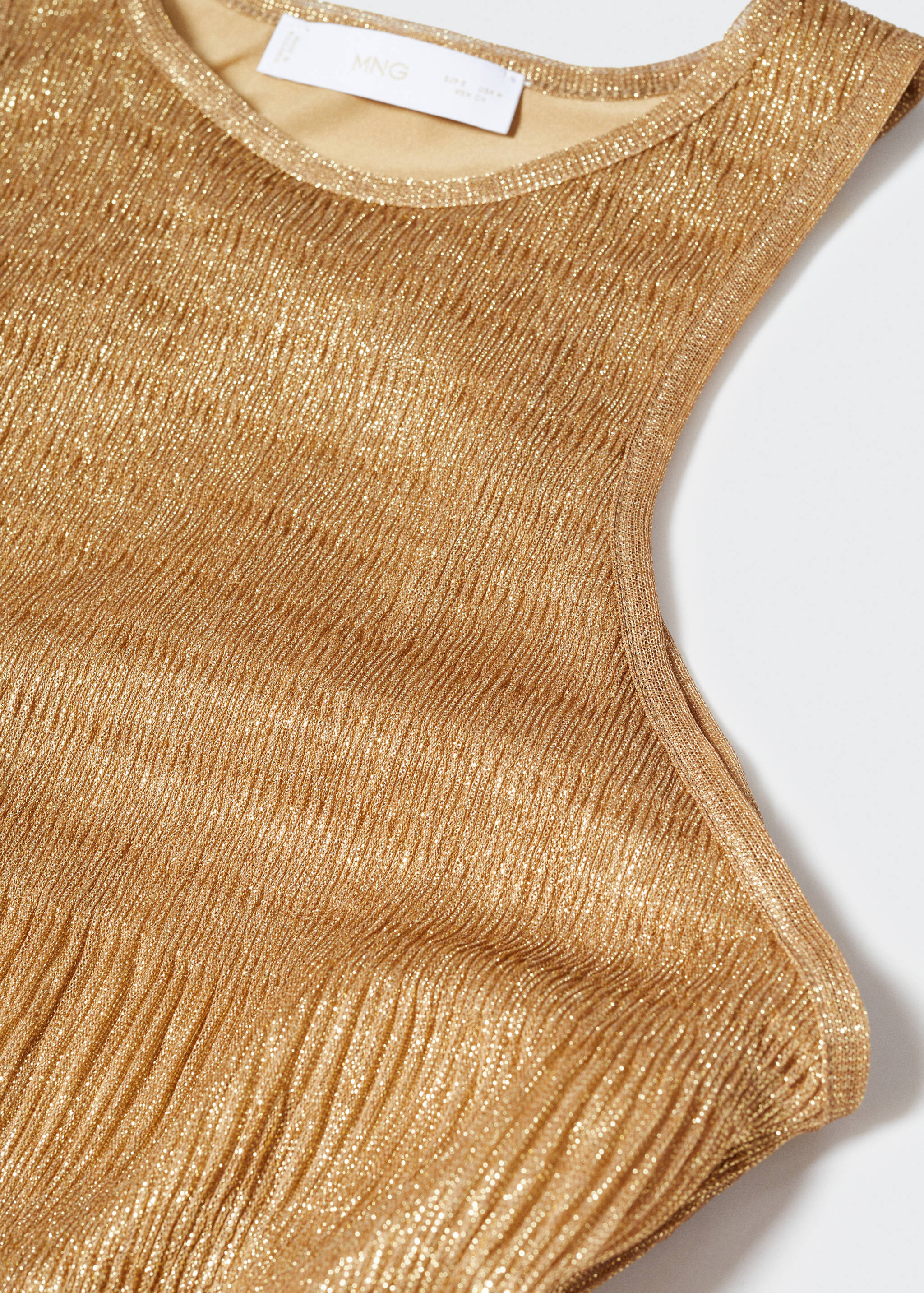 Lurexové šaty s výstřihem halter - Detail zboží 8