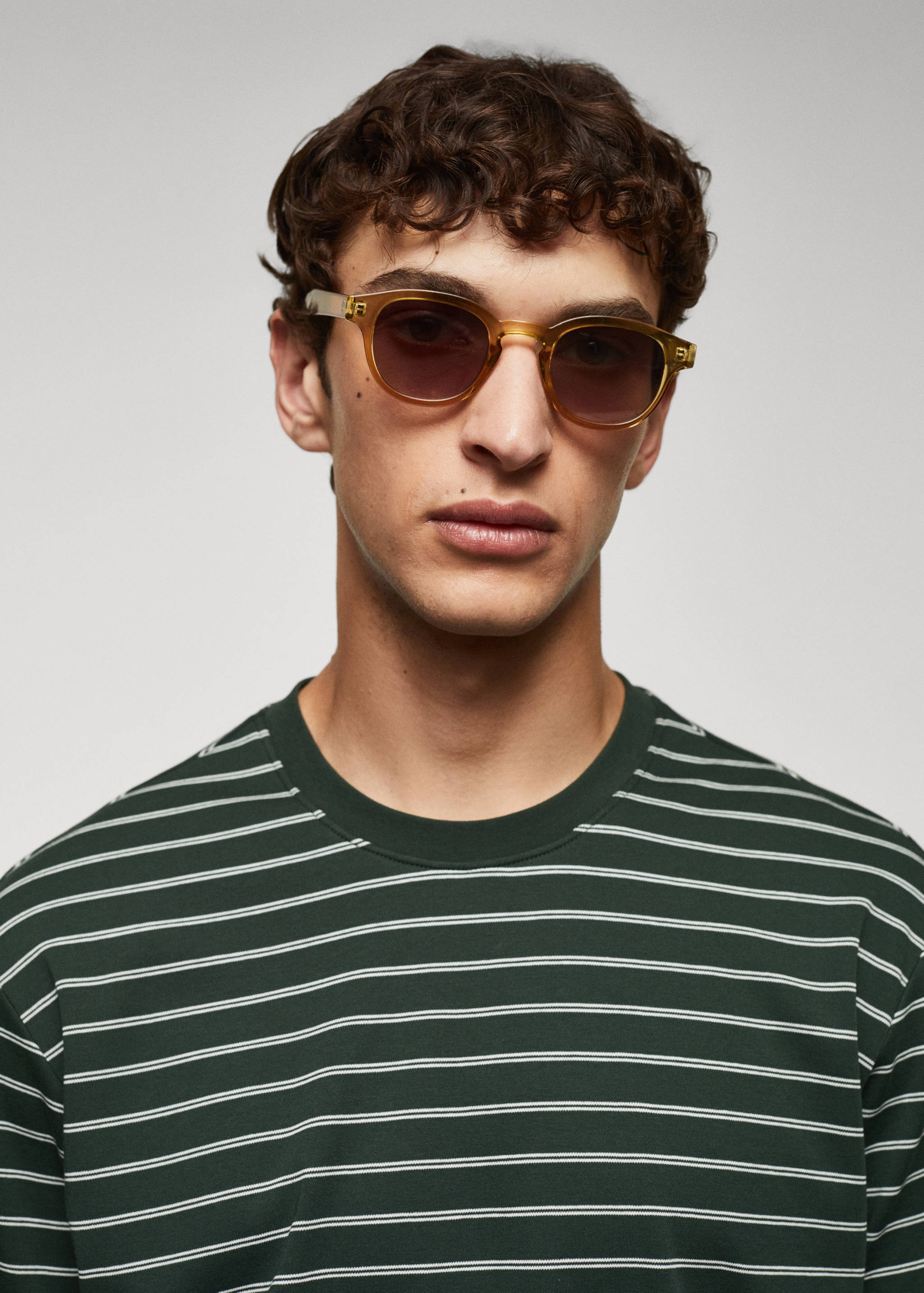 Striped 100% cotton t-shirt - Details of the article 1