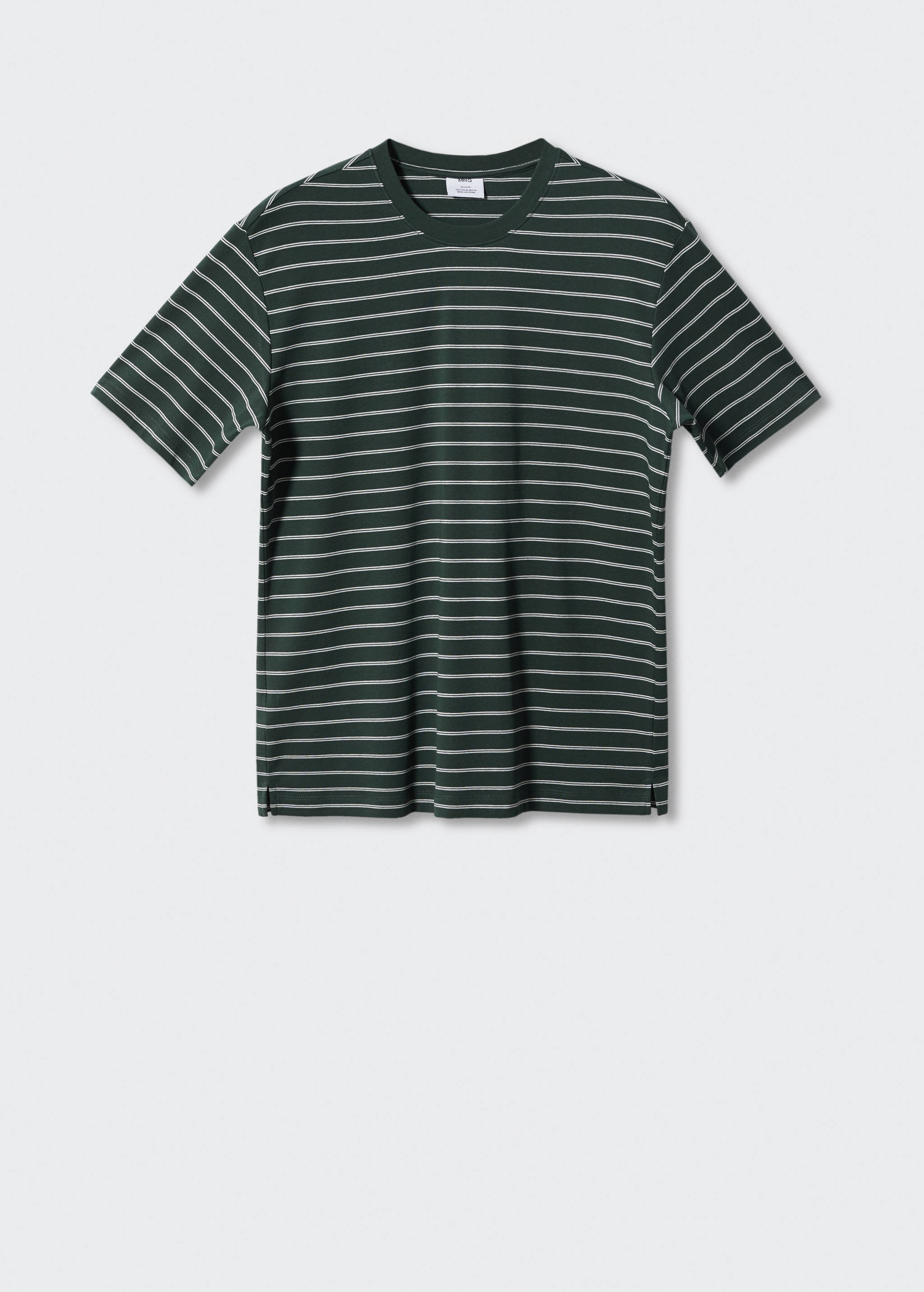 Striped 100% cotton t-shirt - Article without model