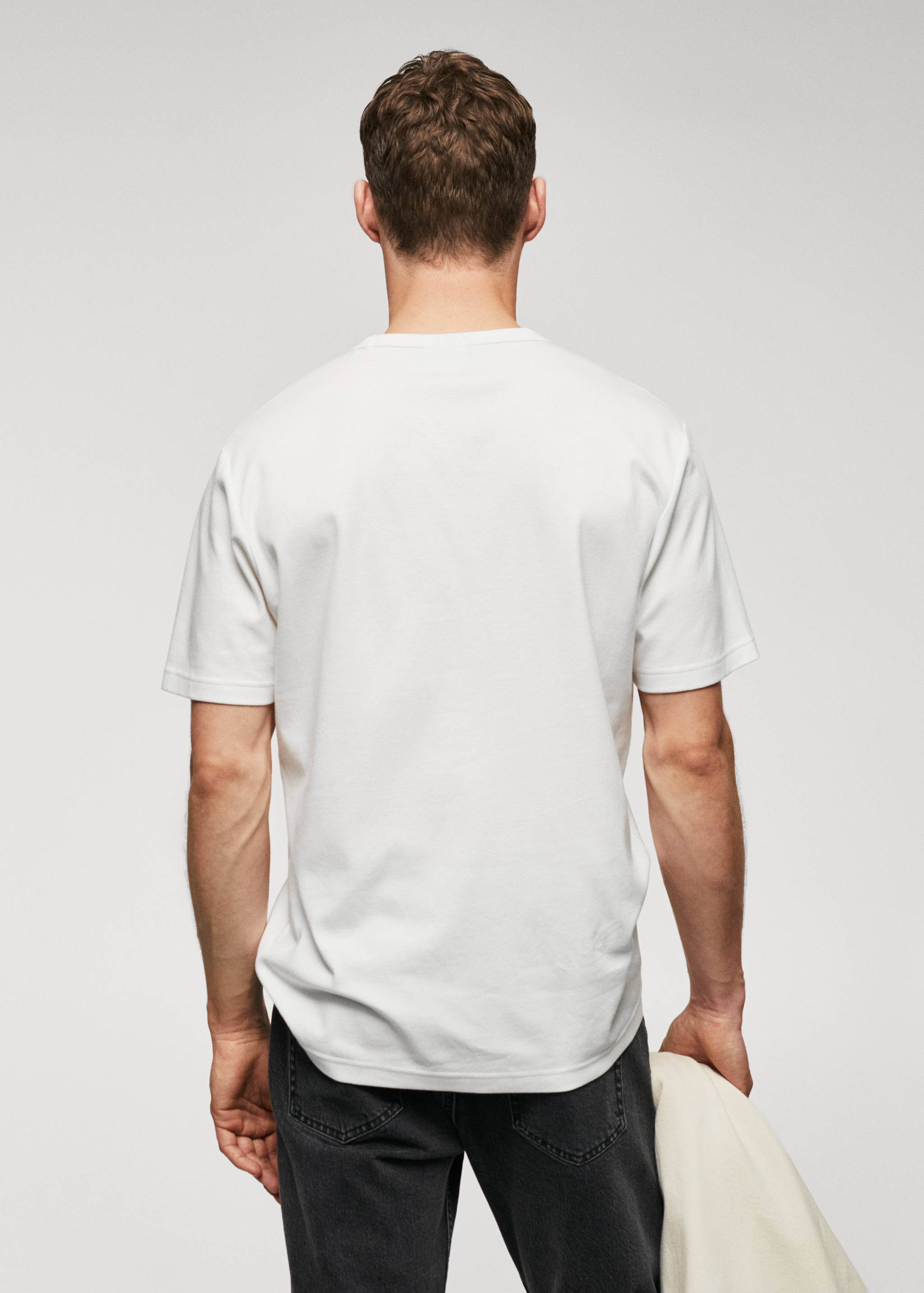 100% cotton t-shirt with pocket - Reverse of the article