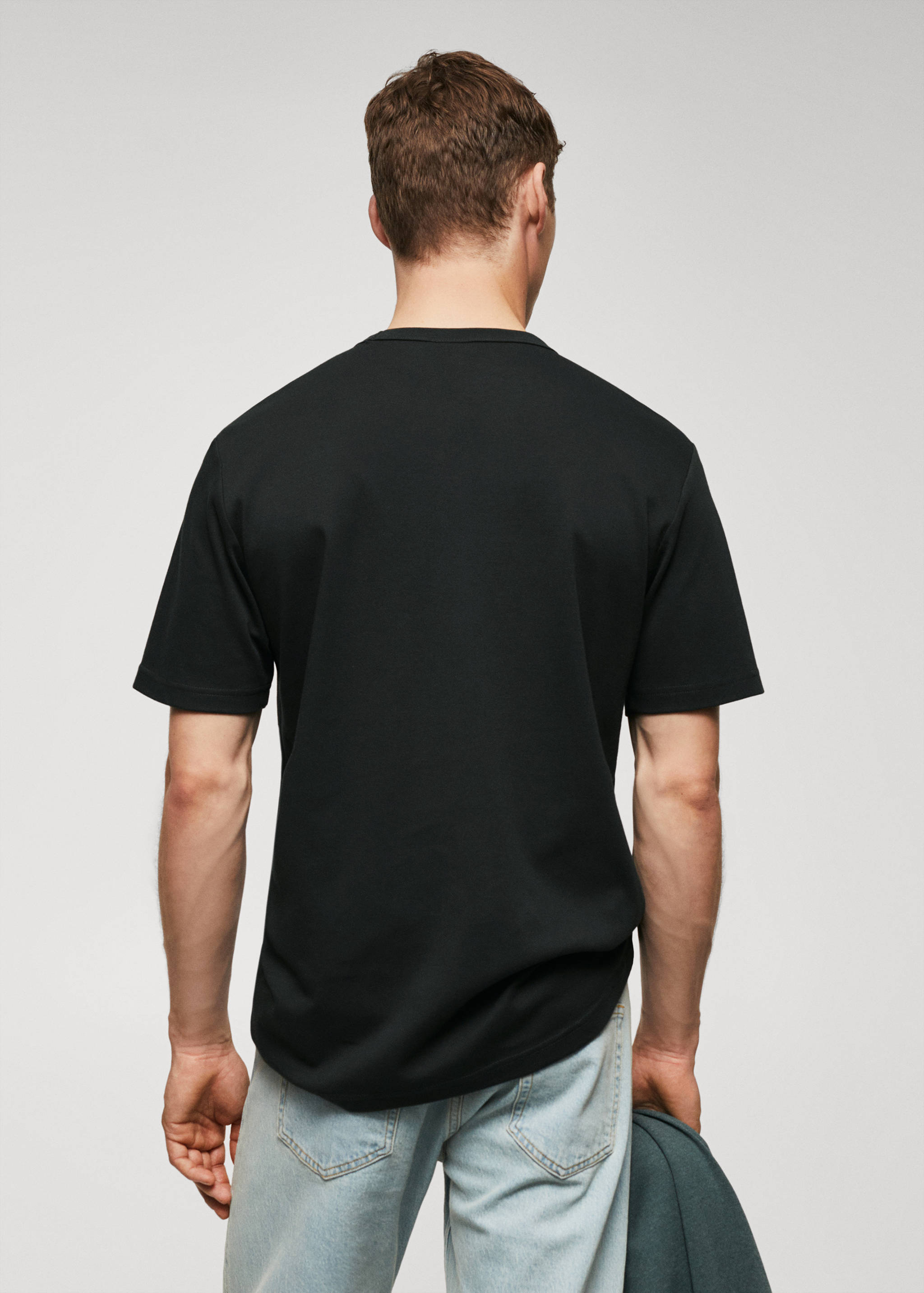100% cotton t-shirt with pocket - Reverse of the article