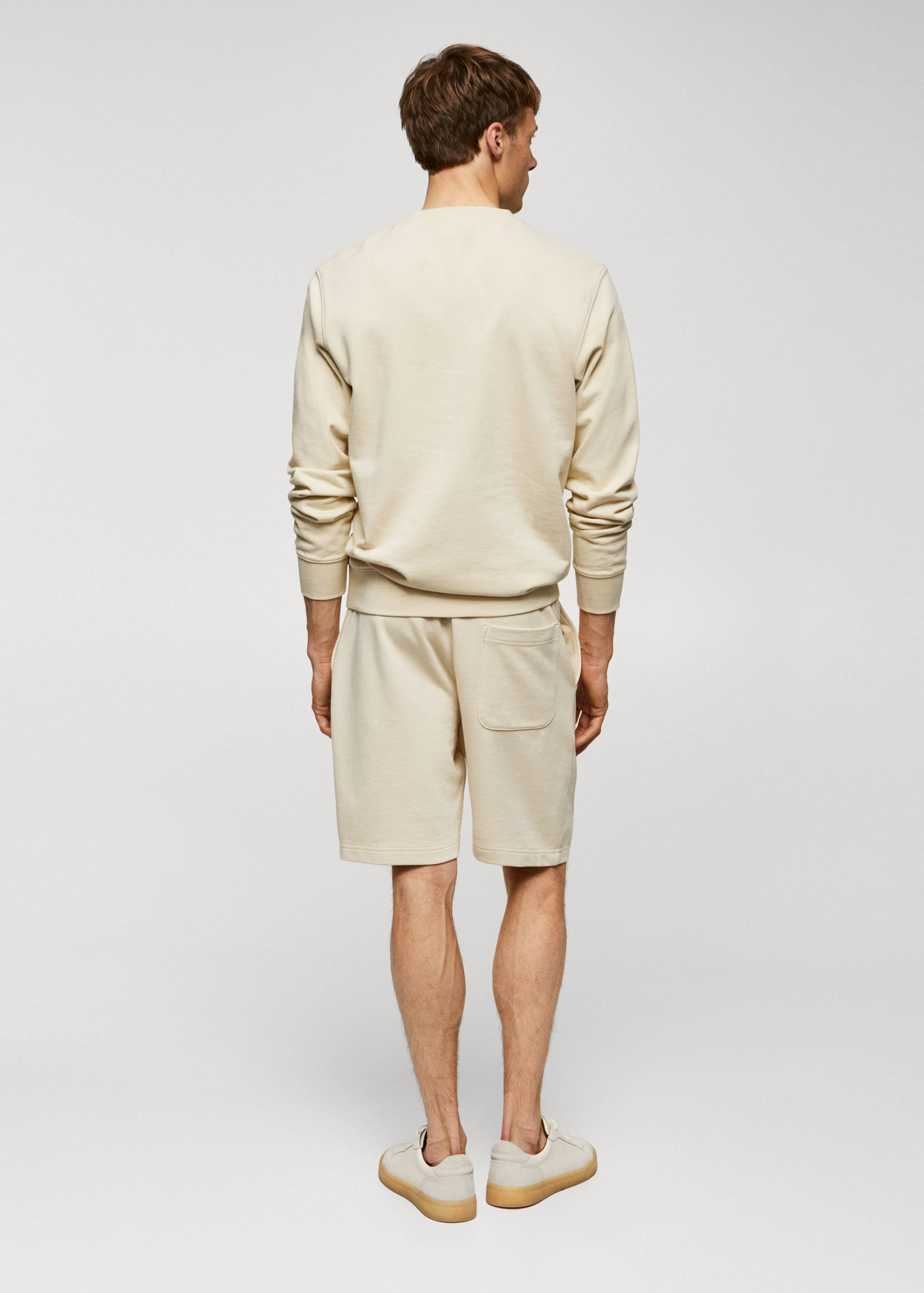 100% cotton basic sweatshirt - Reverse of the article