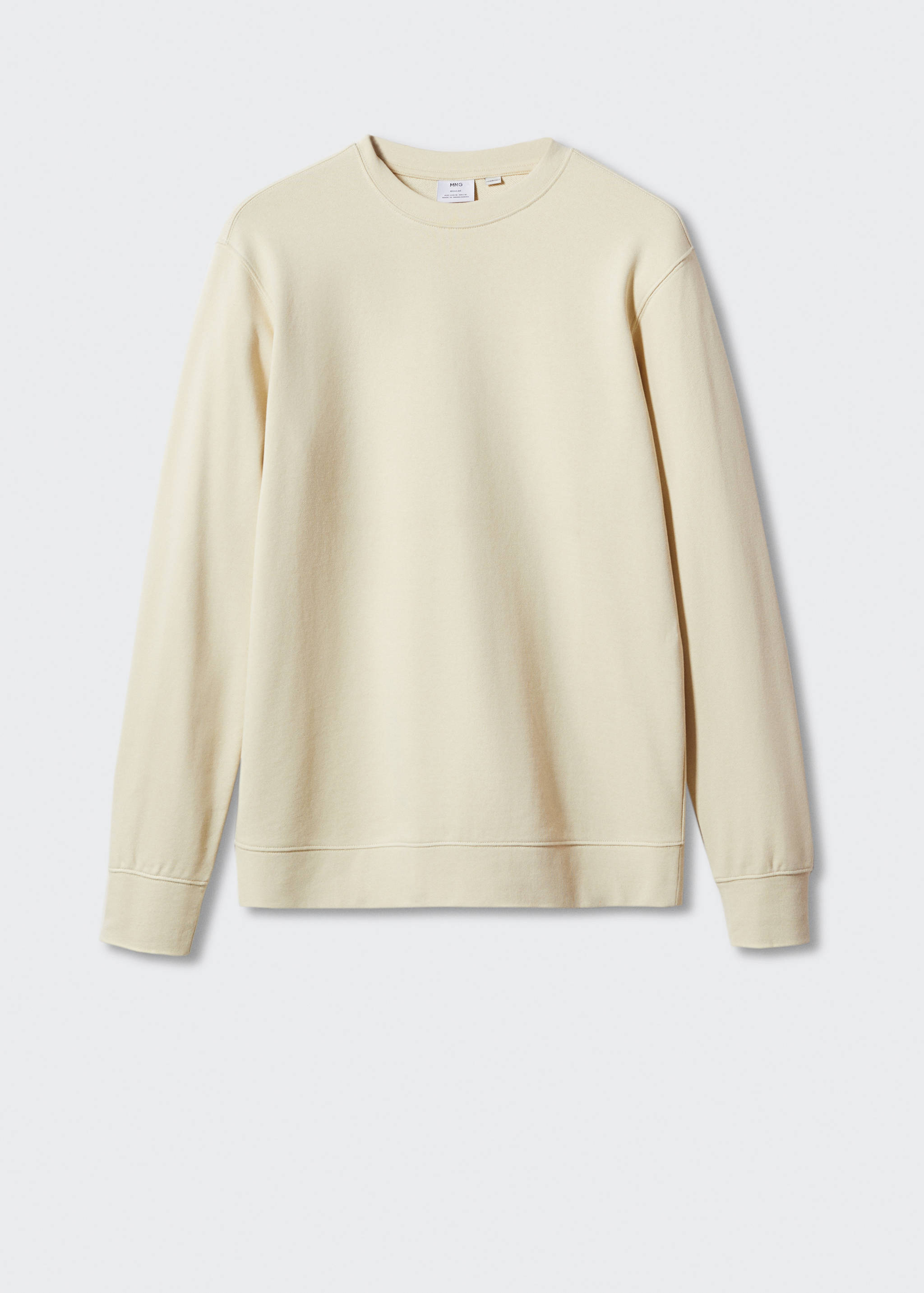100% cotton basic sweatshirt - Article without model