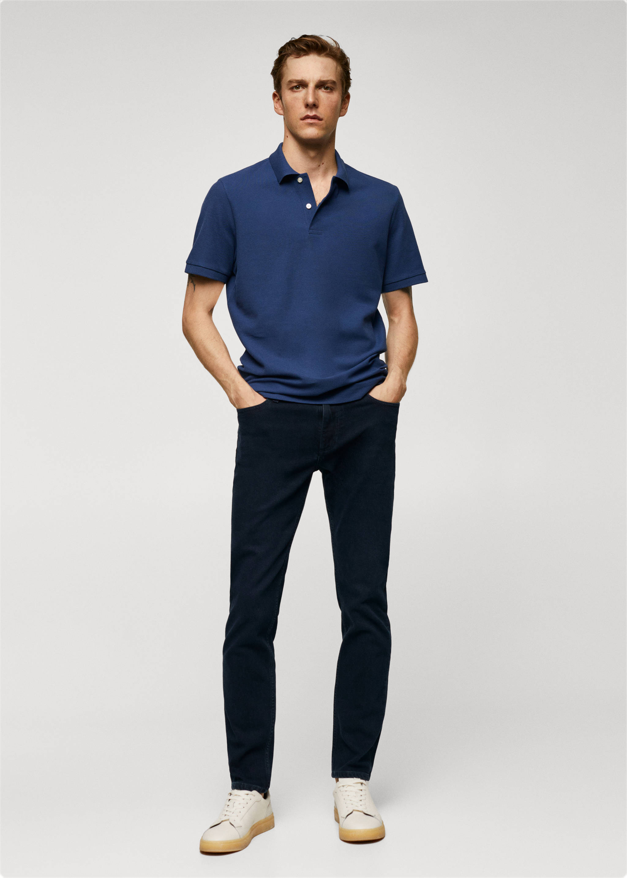 Poloshirt aus 100 %  Baumwoll-Piqué - Allgemeine Ansicht