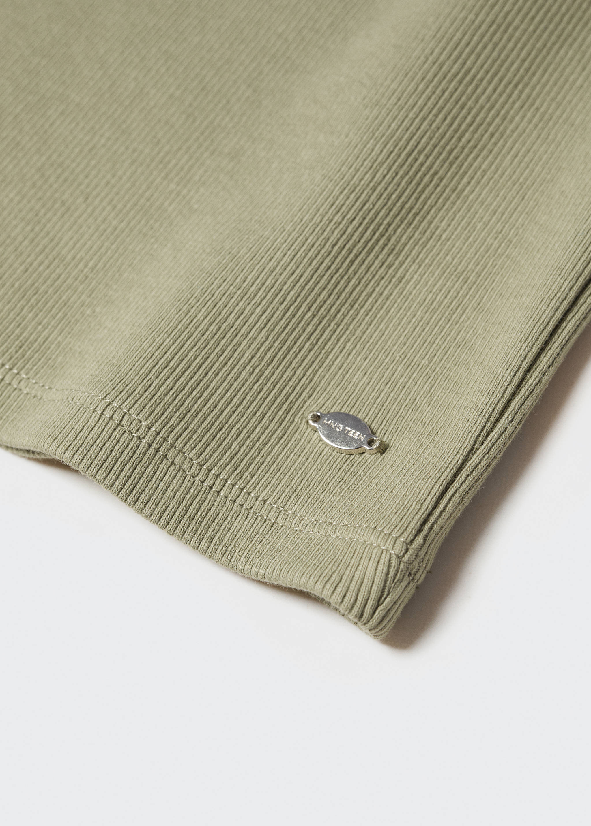 Asymmetric cotton T-shirt - Details of the article 8