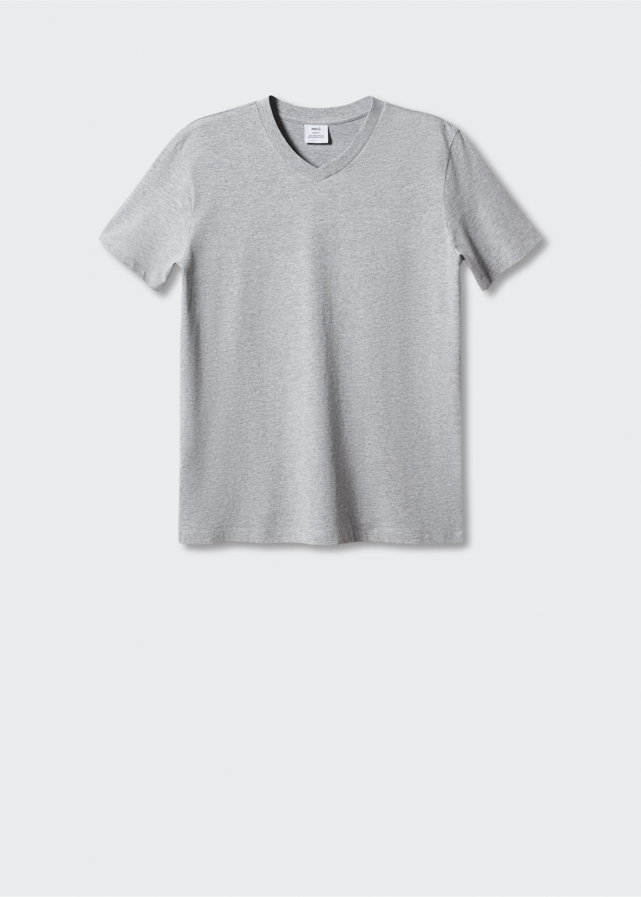 Basic cotton V-neck T-shirt - Article without model