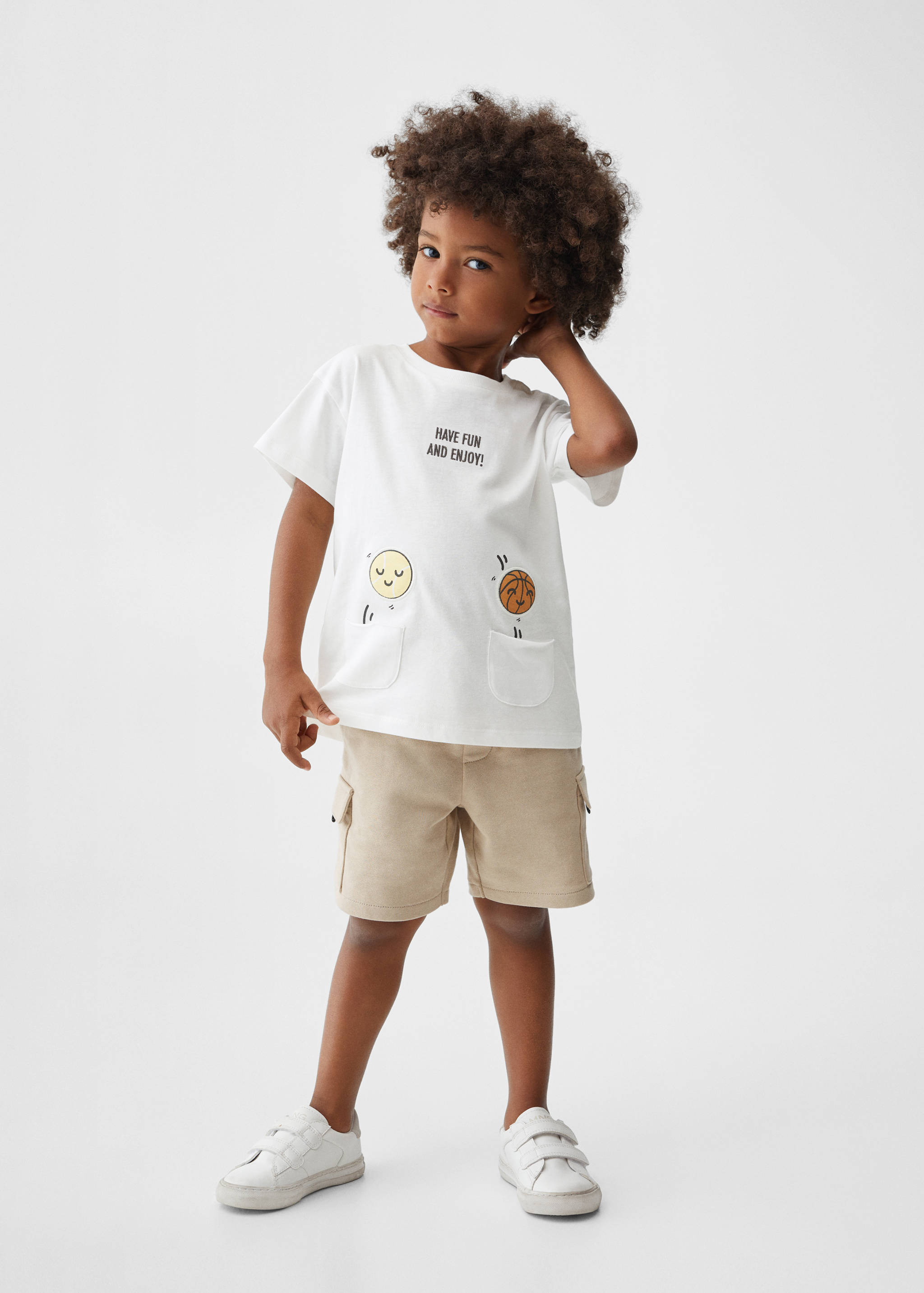 T-shirt en coton imprimé - Plan général