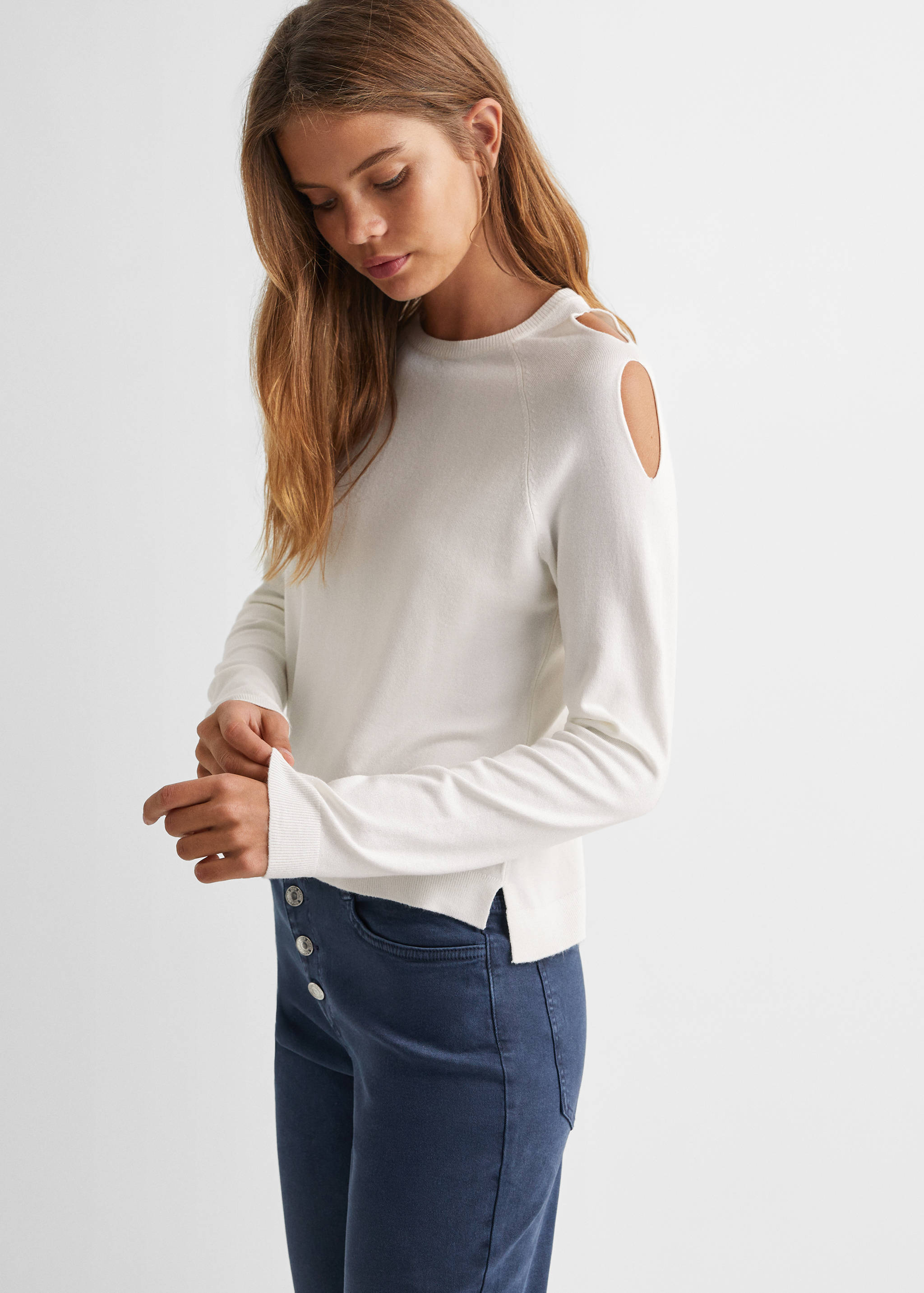Cut-out sweater - Medium plane