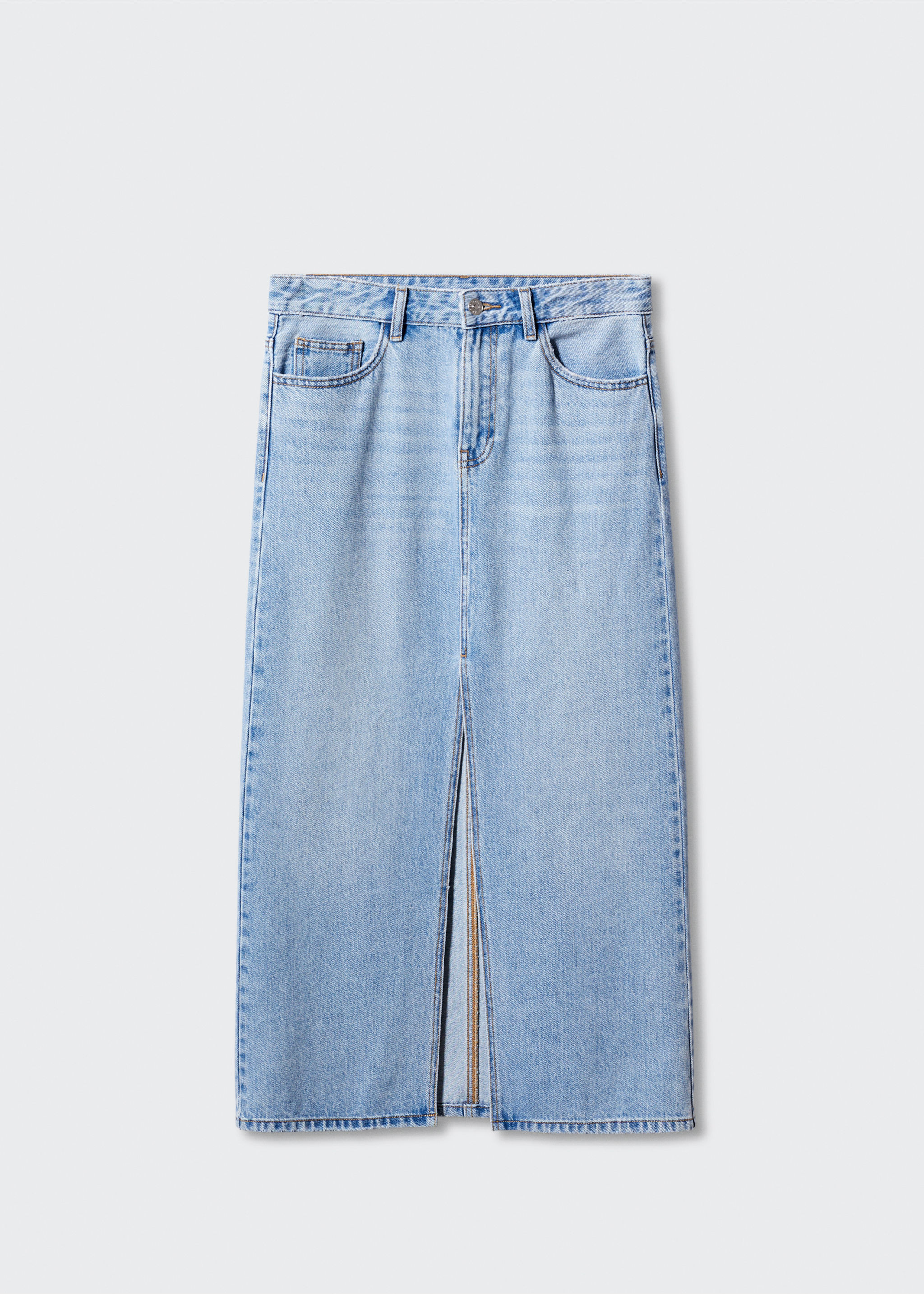 Slit denim skirt - Article without model