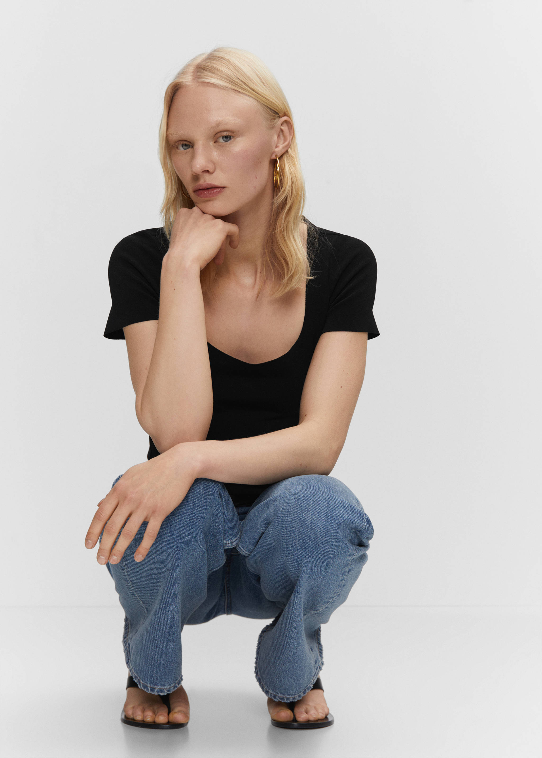 T-shirt col carré - Détail de l'article 2