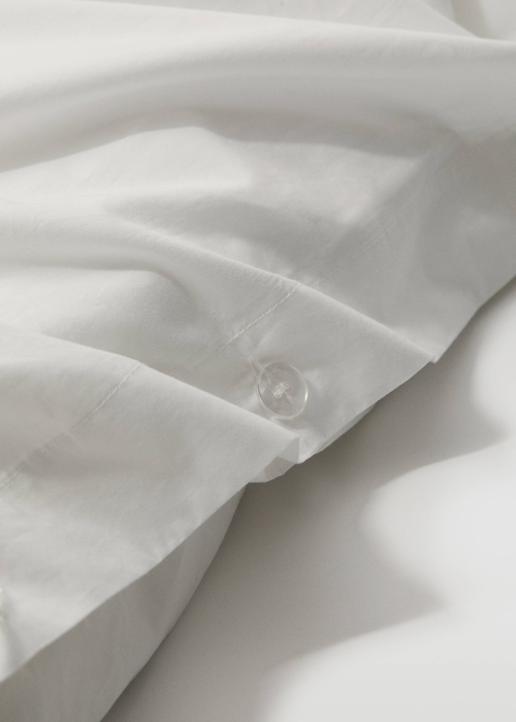 Percale cotton duvet cover (300 threads) superking bed - Details of the article 3