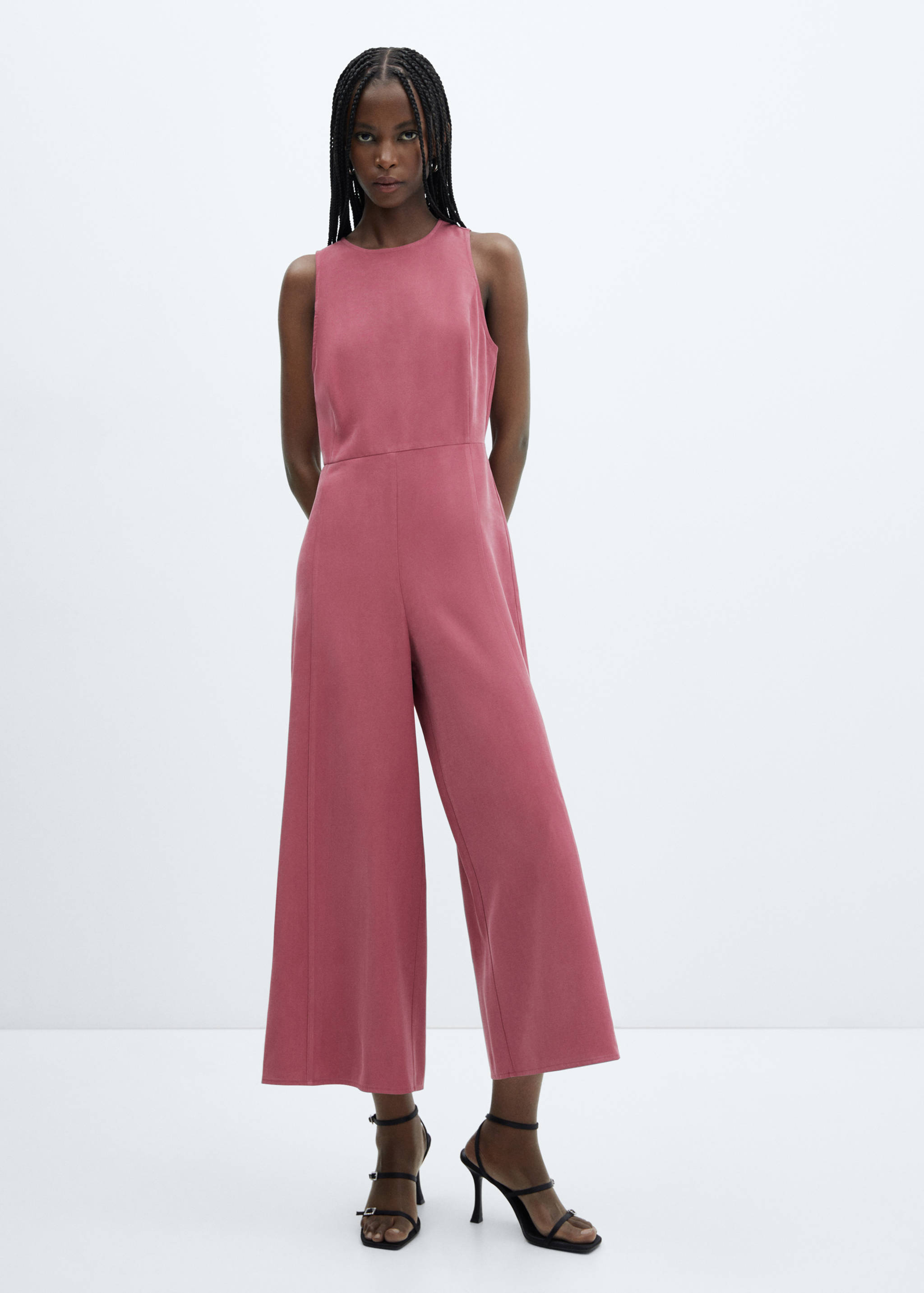 Cropped jumpsuit with straps - General plane