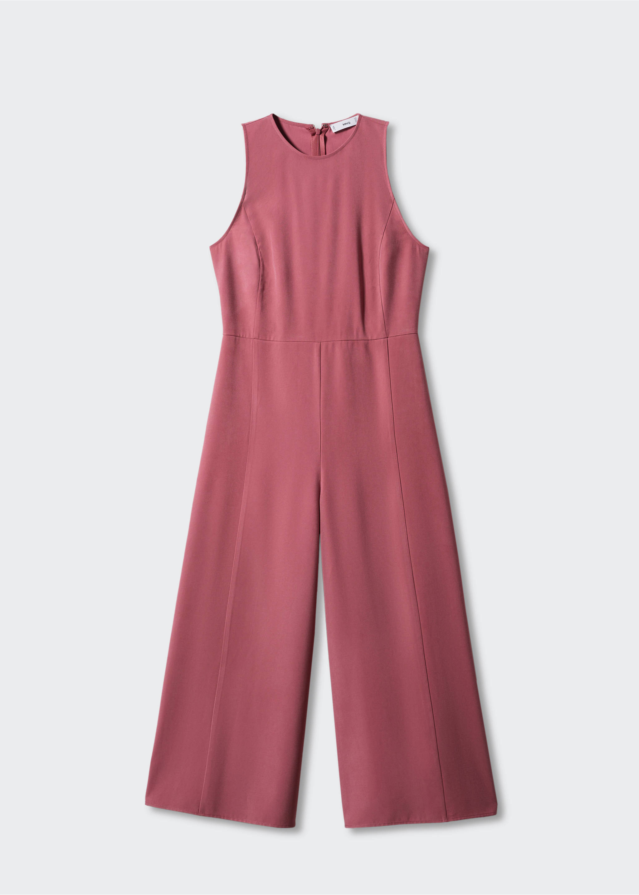 Cropped jumpsuit with straps - Article without model, Pink. Ref: 57012001-00.