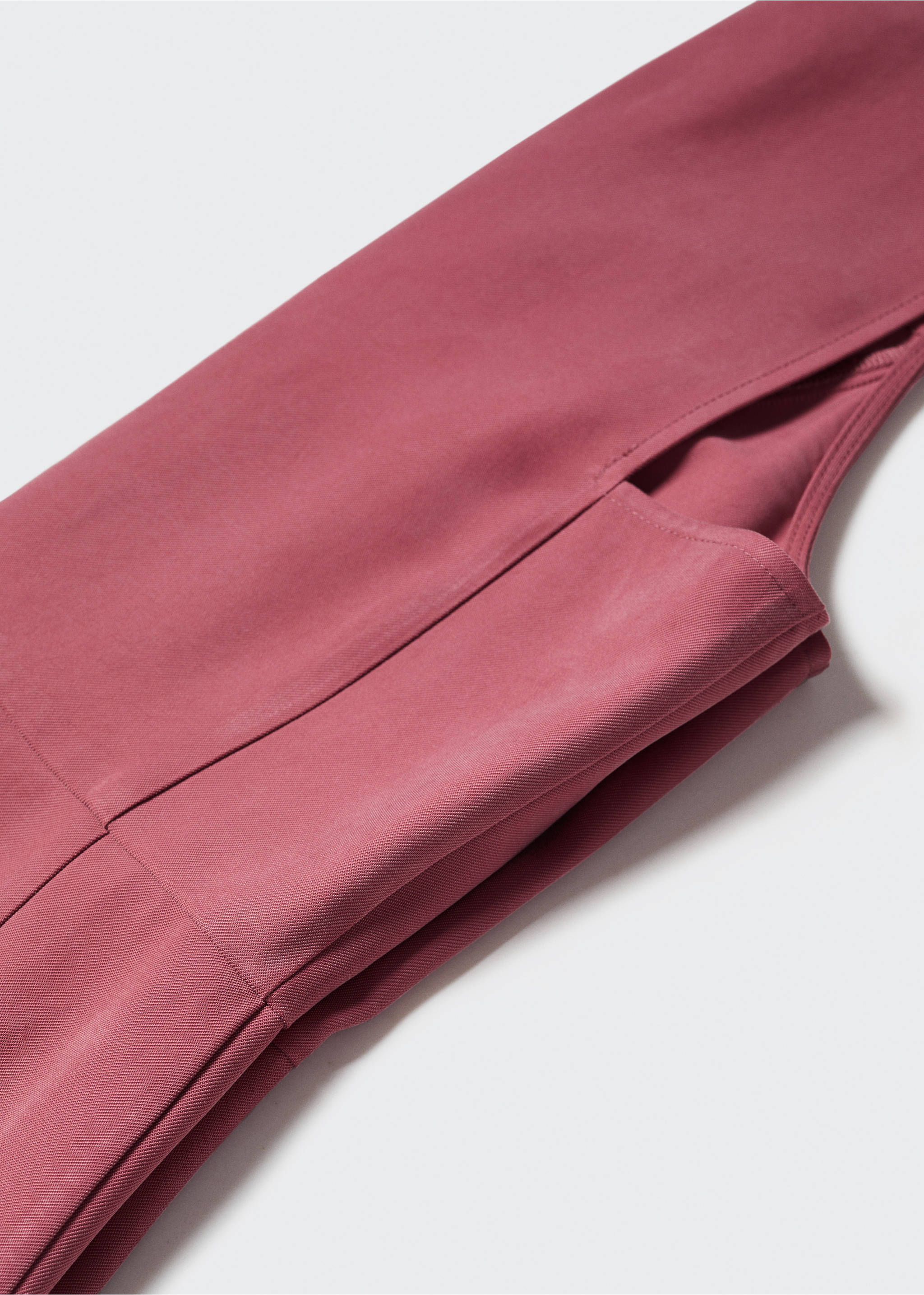 Cropped jumpsuit with straps - Details of the article 8, Pink. Ref: 57012001-00.