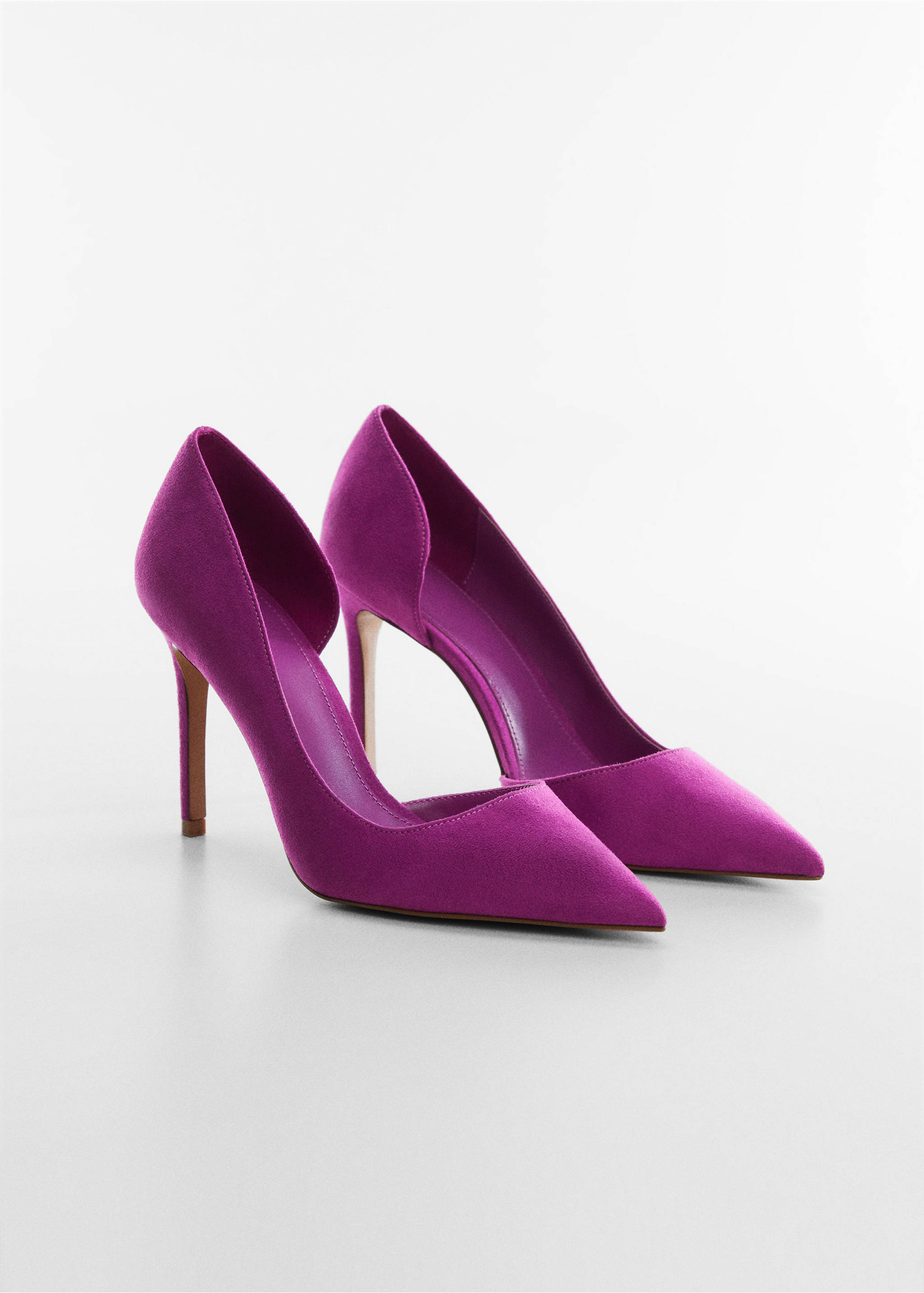 Asymmetrical heeled shoes - Medium plane, Pink. Ref: 57012515-00.