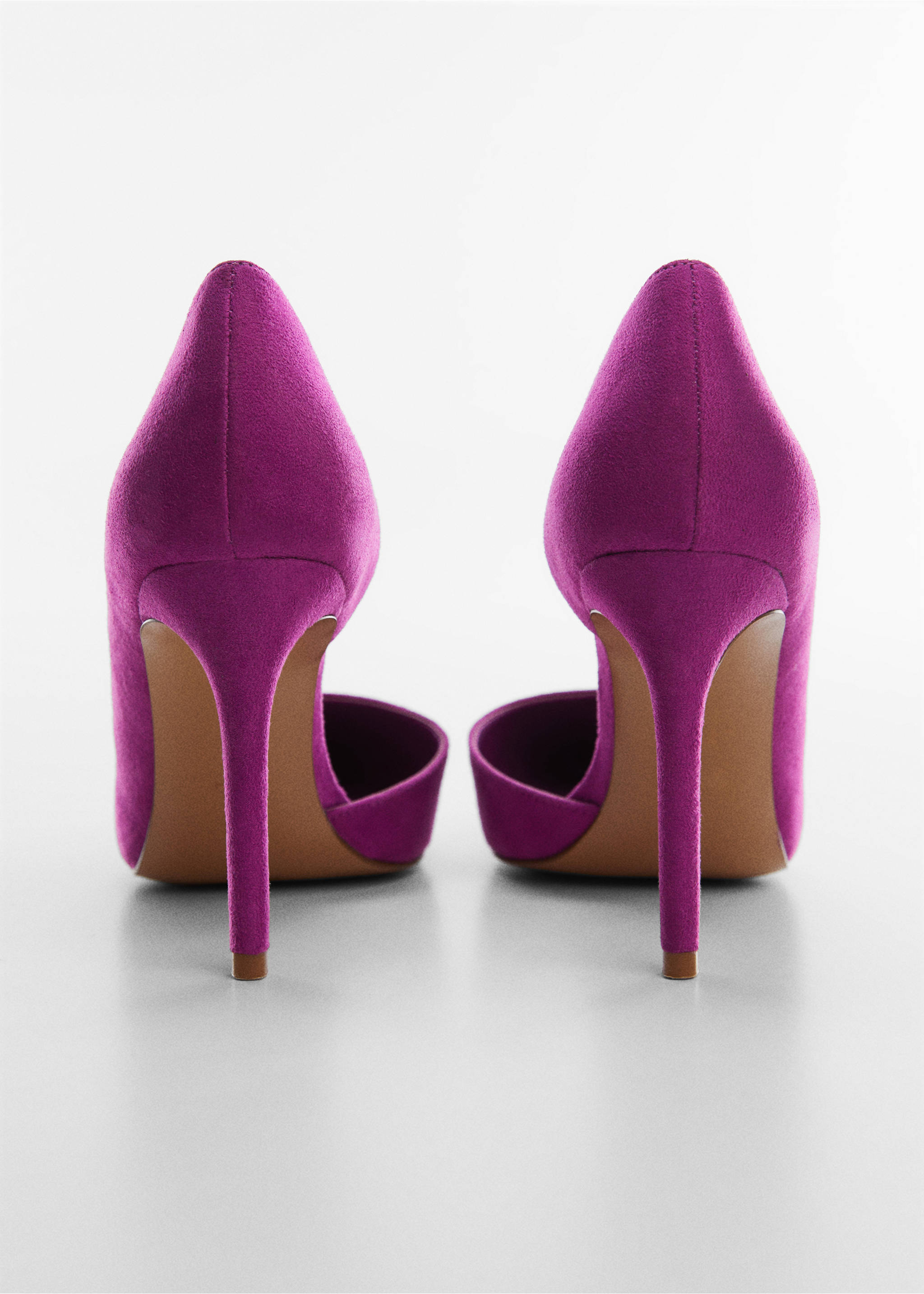 Asymmetrical heeled shoes - Details of the article 2, Pink. Ref: 57012515-00.
