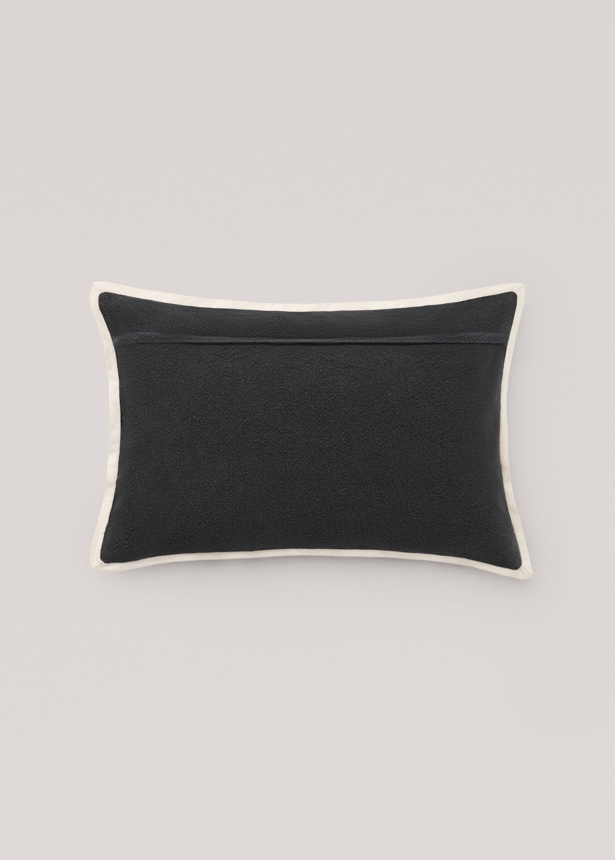 Cotton and linen blend cushion cover 40x60cm - Details of the article 1