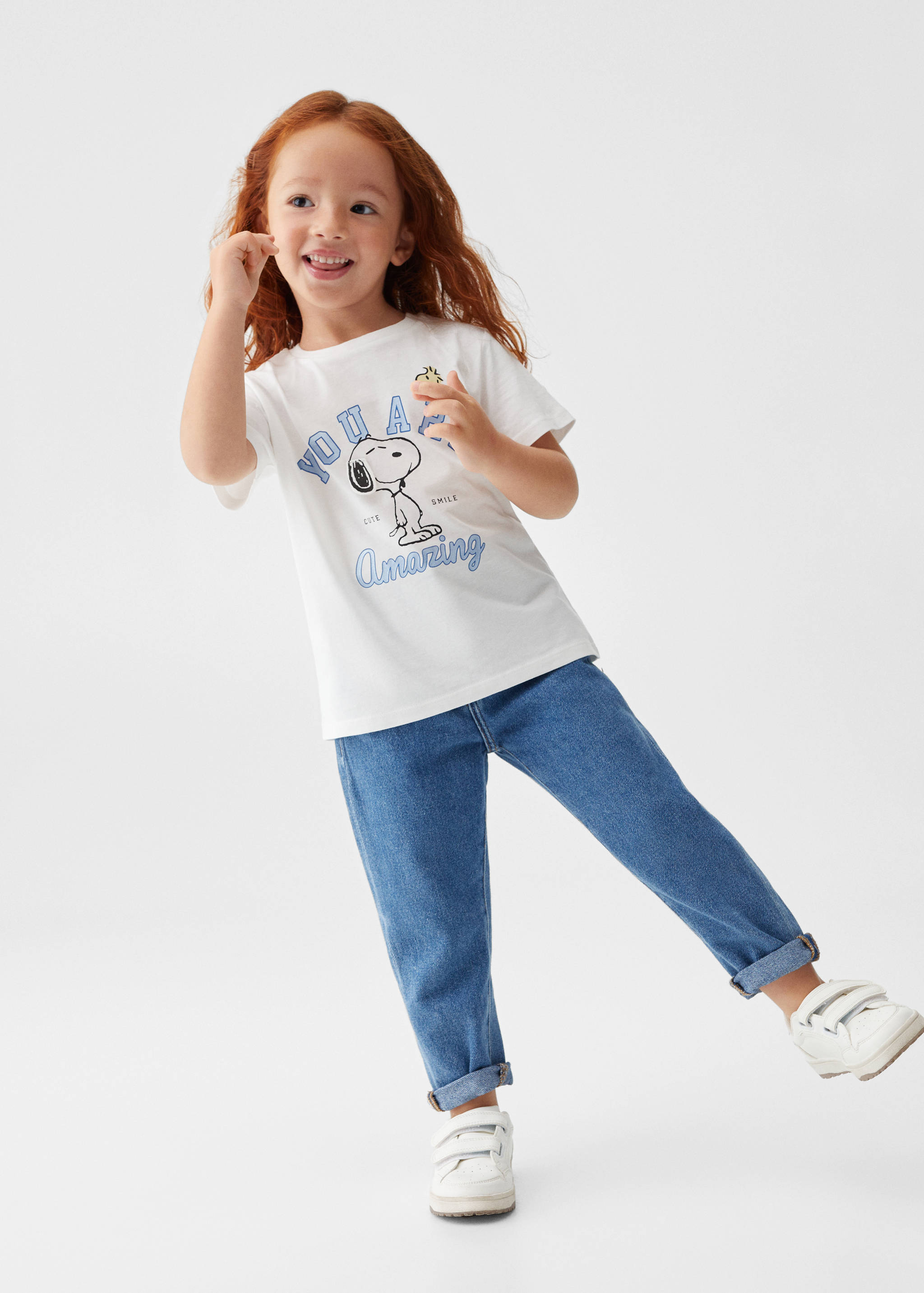 Maglietta stampata Snoopy - Piano generale