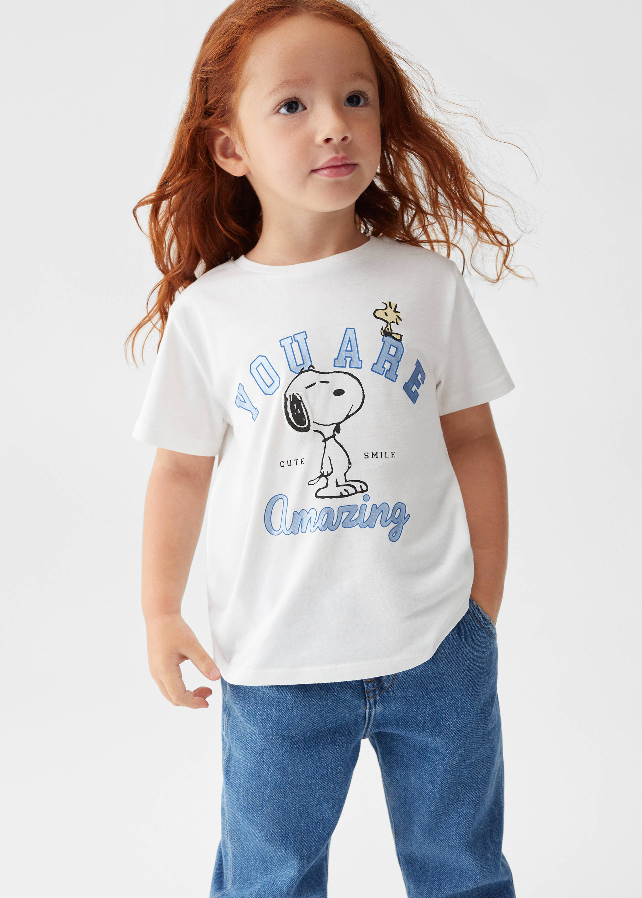 Maglietta stampata Snoopy - Piano medio