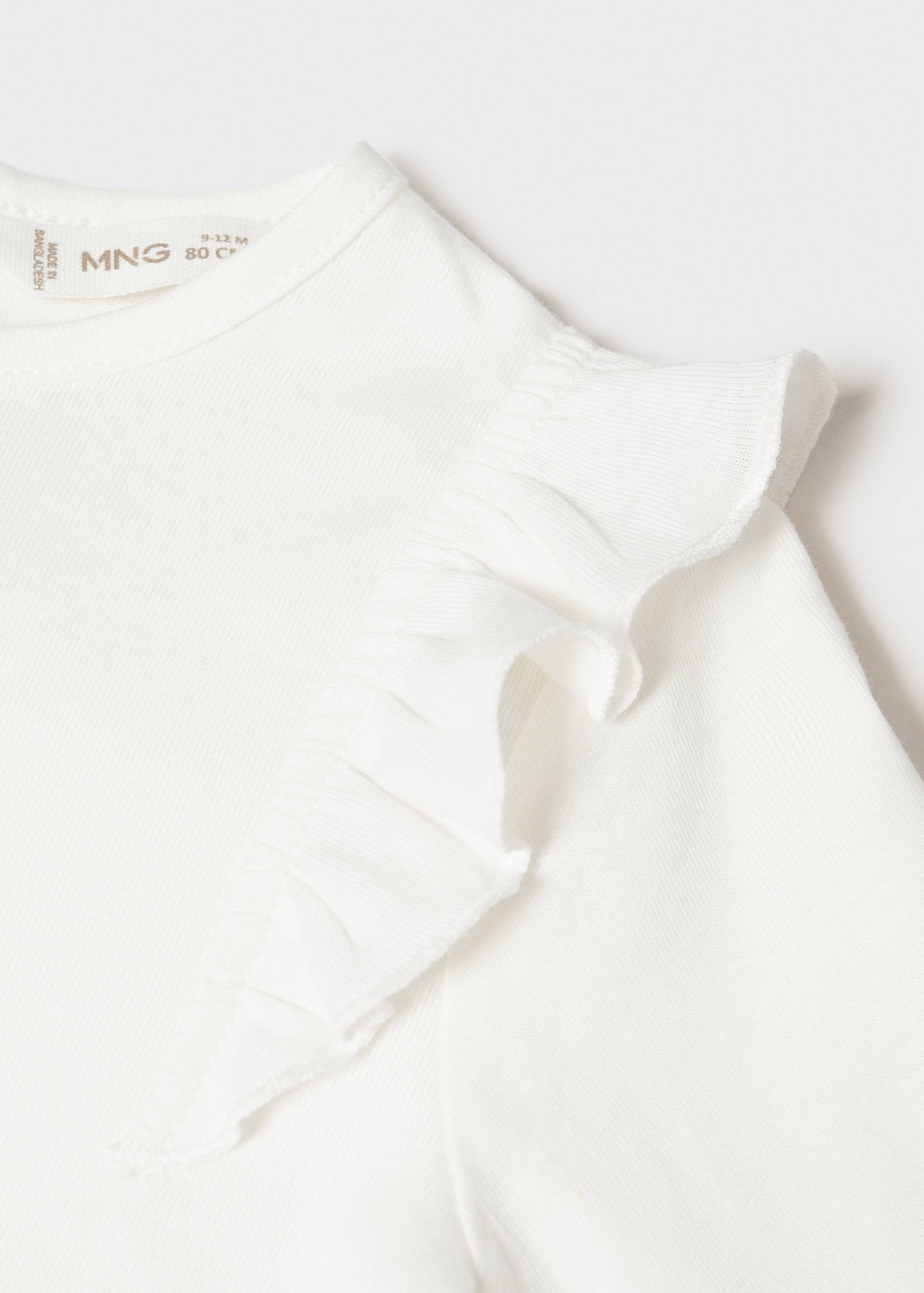 Long -sleeved t-shirt with ruffles - Details of the article 8