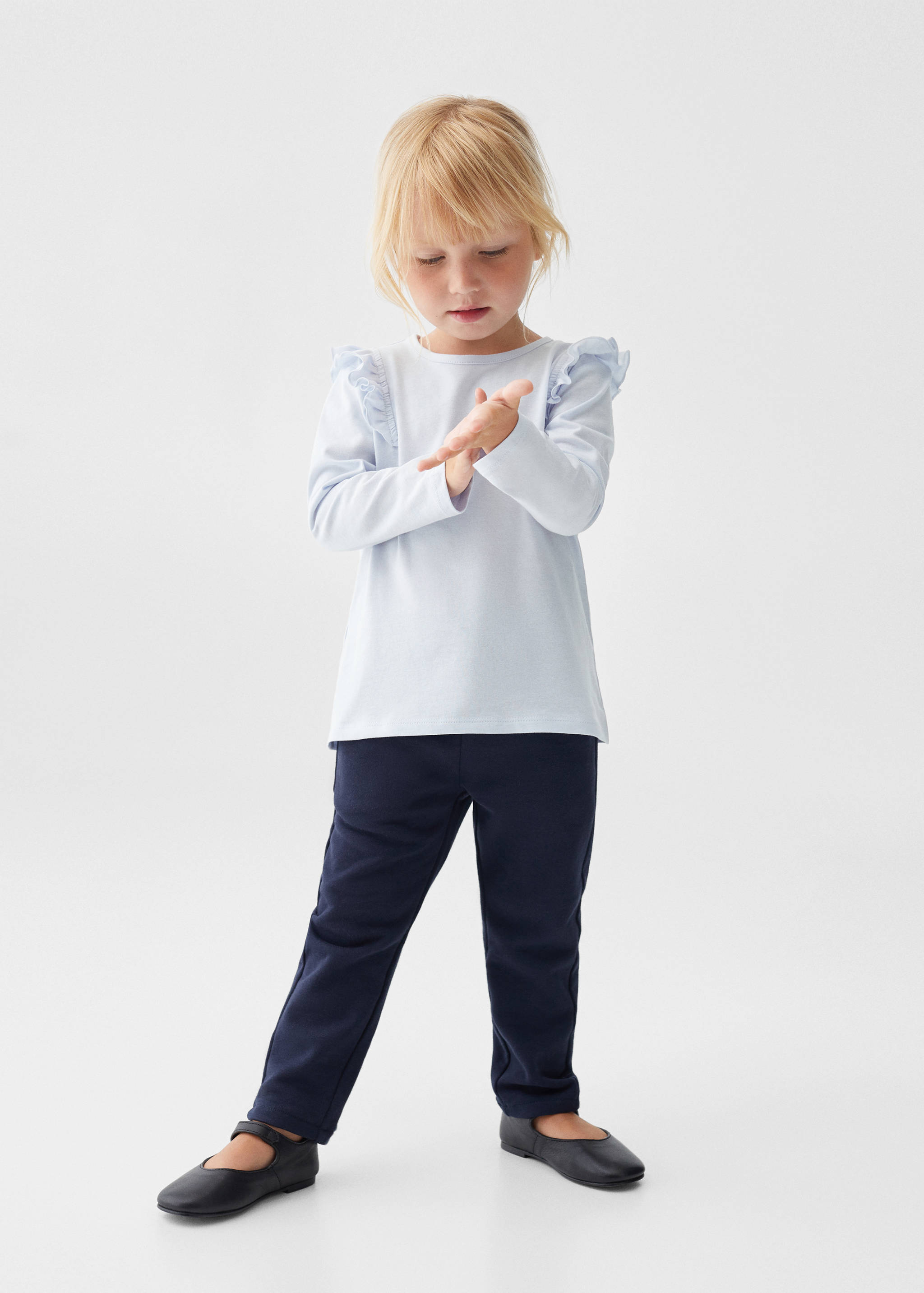 T-shirt manches longues volants - Plan général