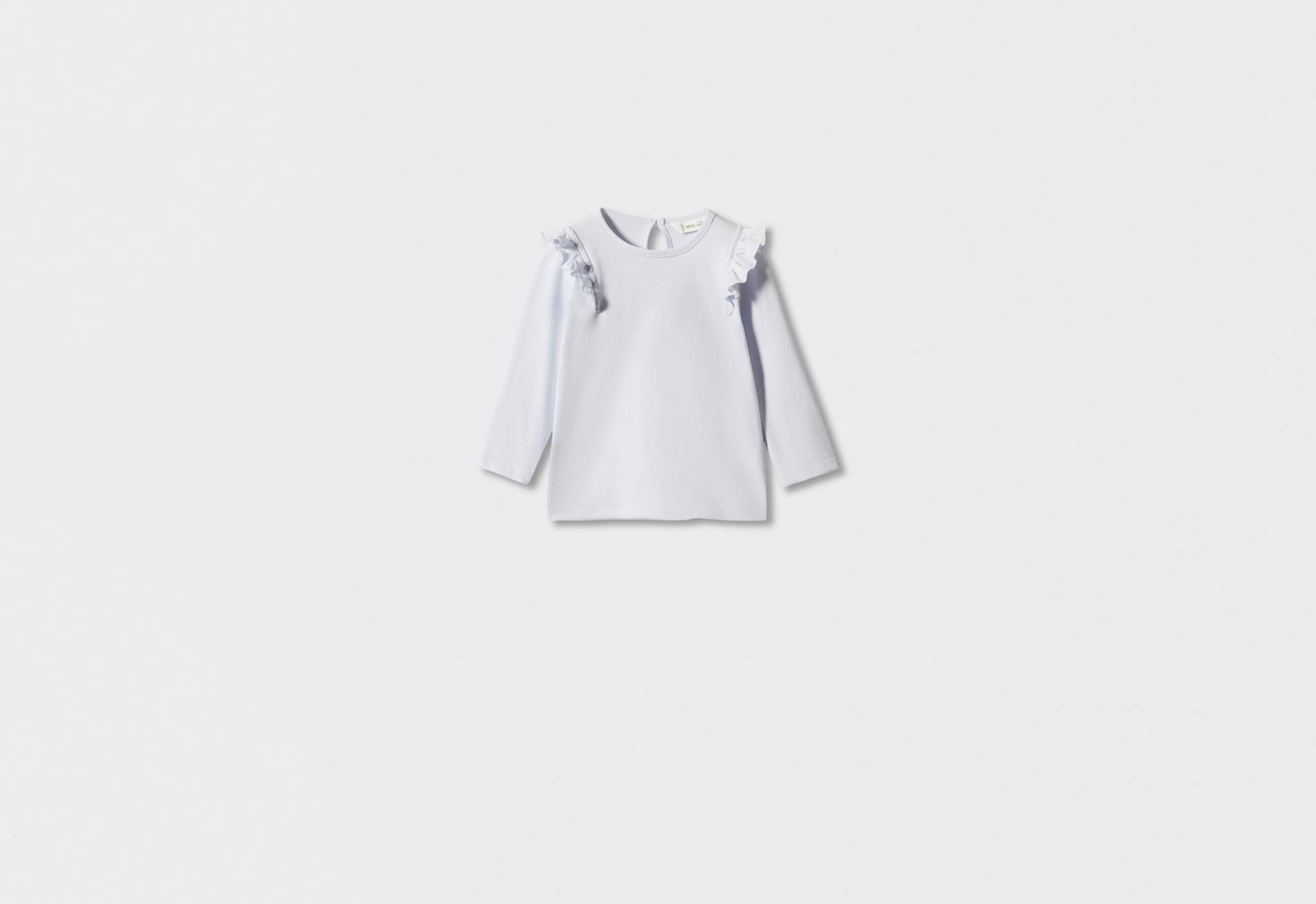 Long -sleeved t-shirt with ruffles - Panoramic plane