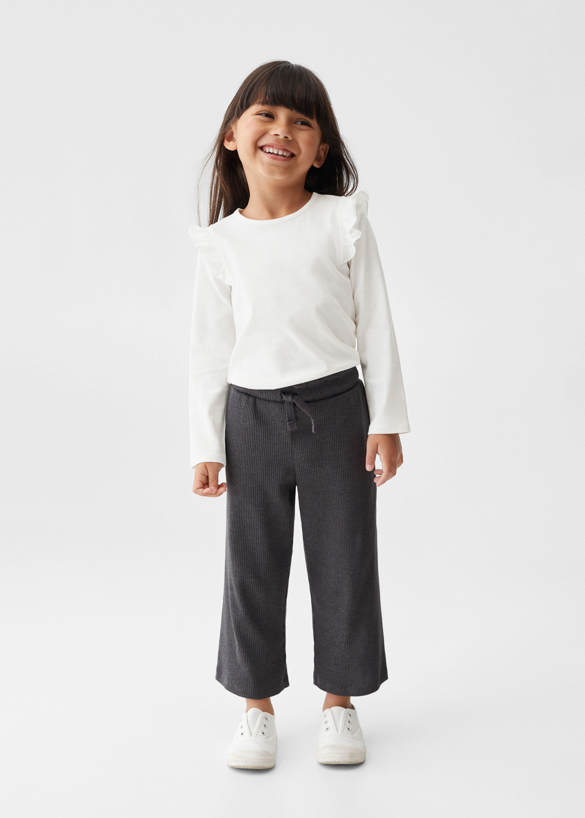 Long -sleeved t-shirt with ruffles - General plane
