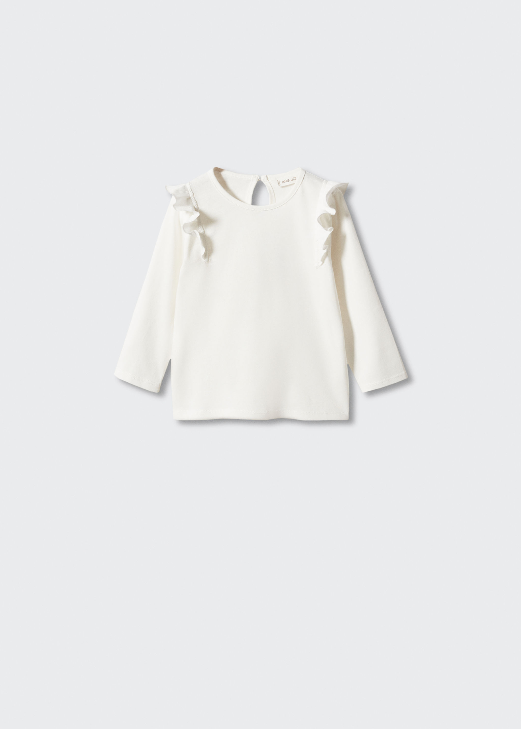 Long -sleeved t-shirt with ruffles - Article without model