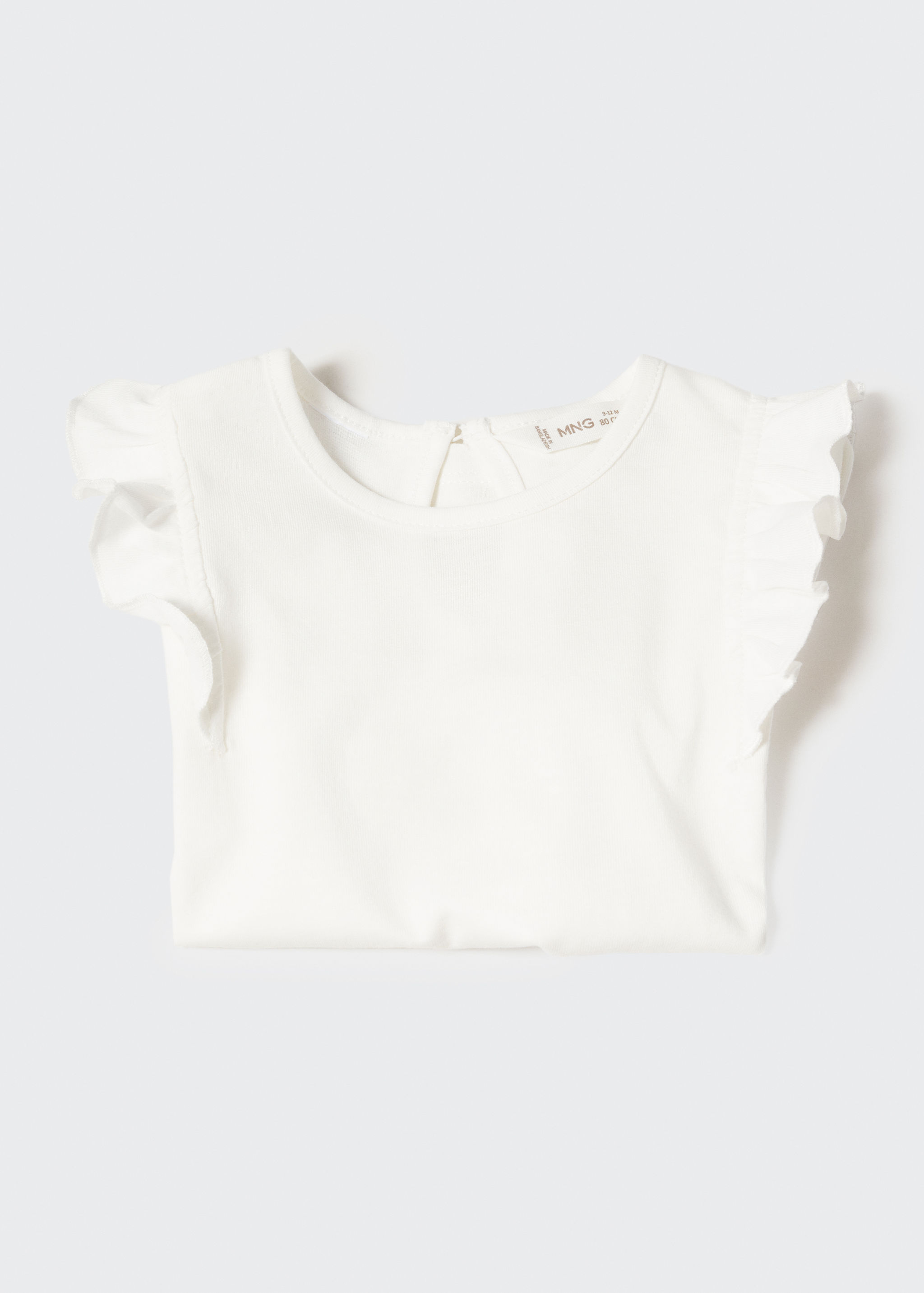 Long -sleeved t-shirt with ruffles - Details of the article 0