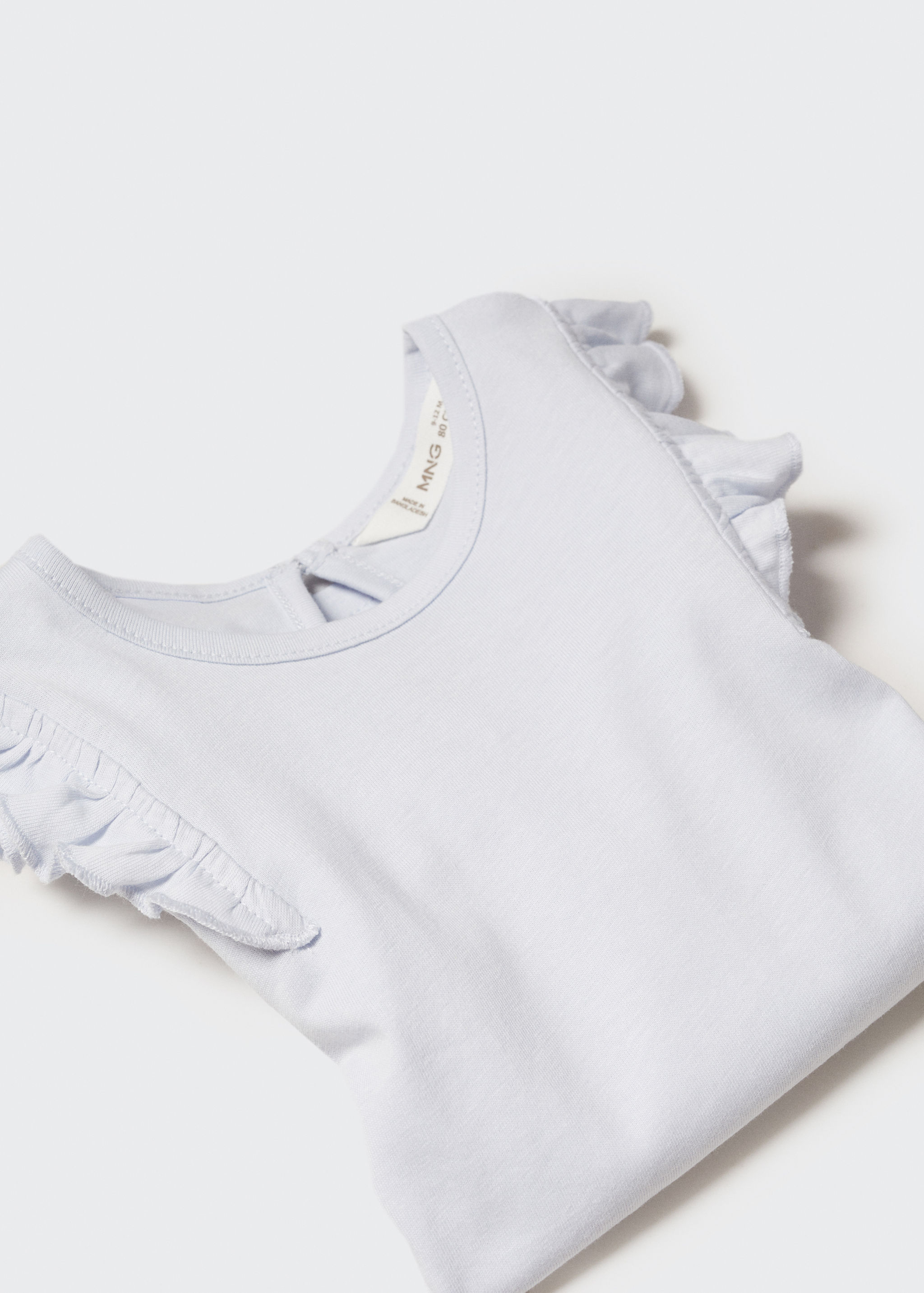 Long -sleeved t-shirt with ruffles - Details of the article 0