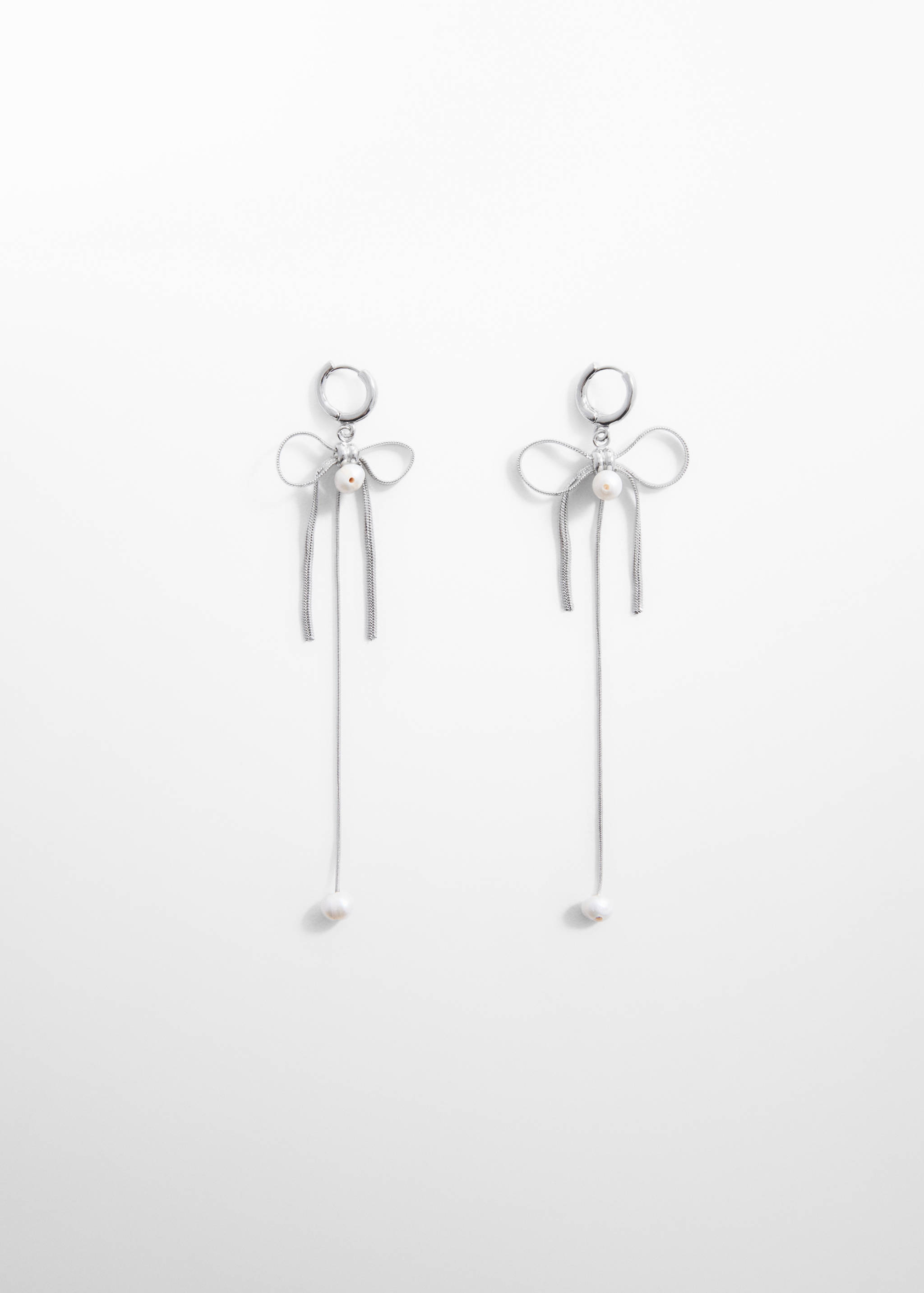 Pearl bow earrings - Article without model