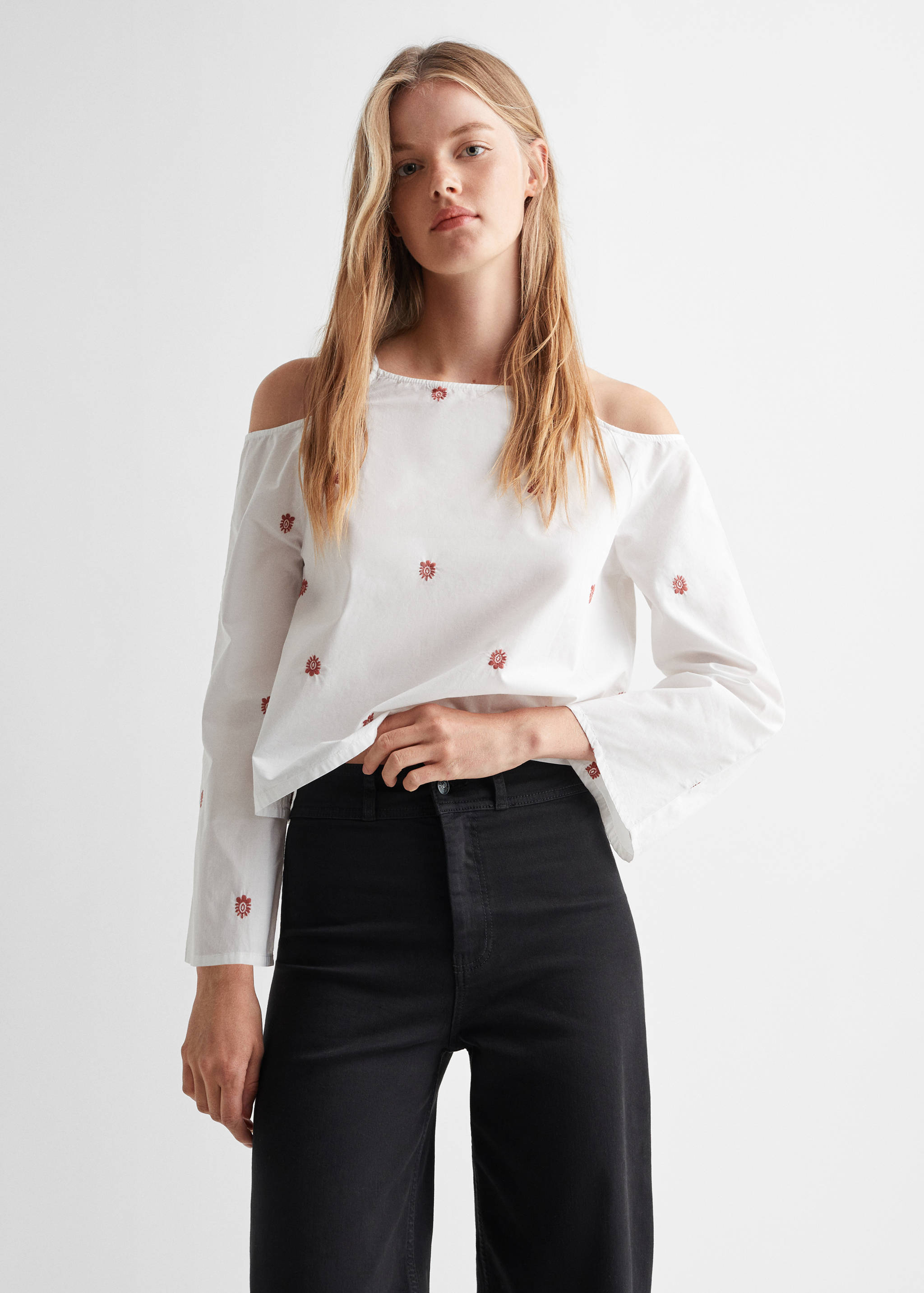 Jeans culotte mid-waist comfort - Medium plane