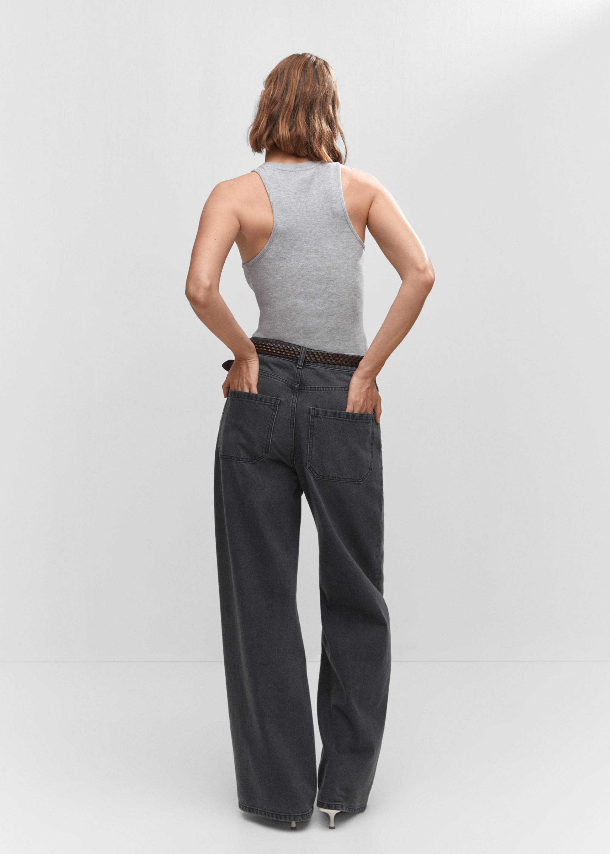 Top tirants canalé - Revers de l'article