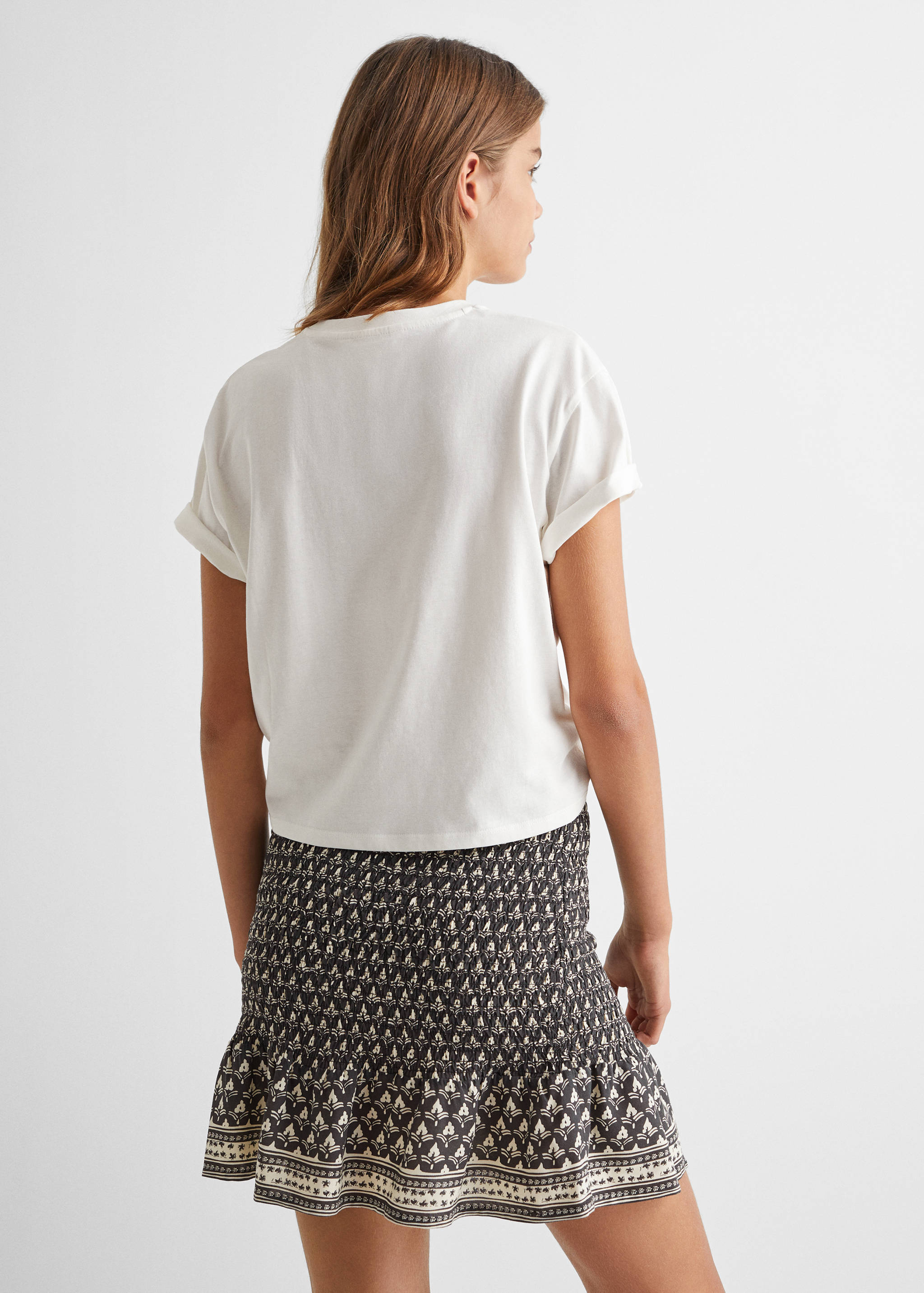 Camiseta estampada algodón - Reverso del artículo