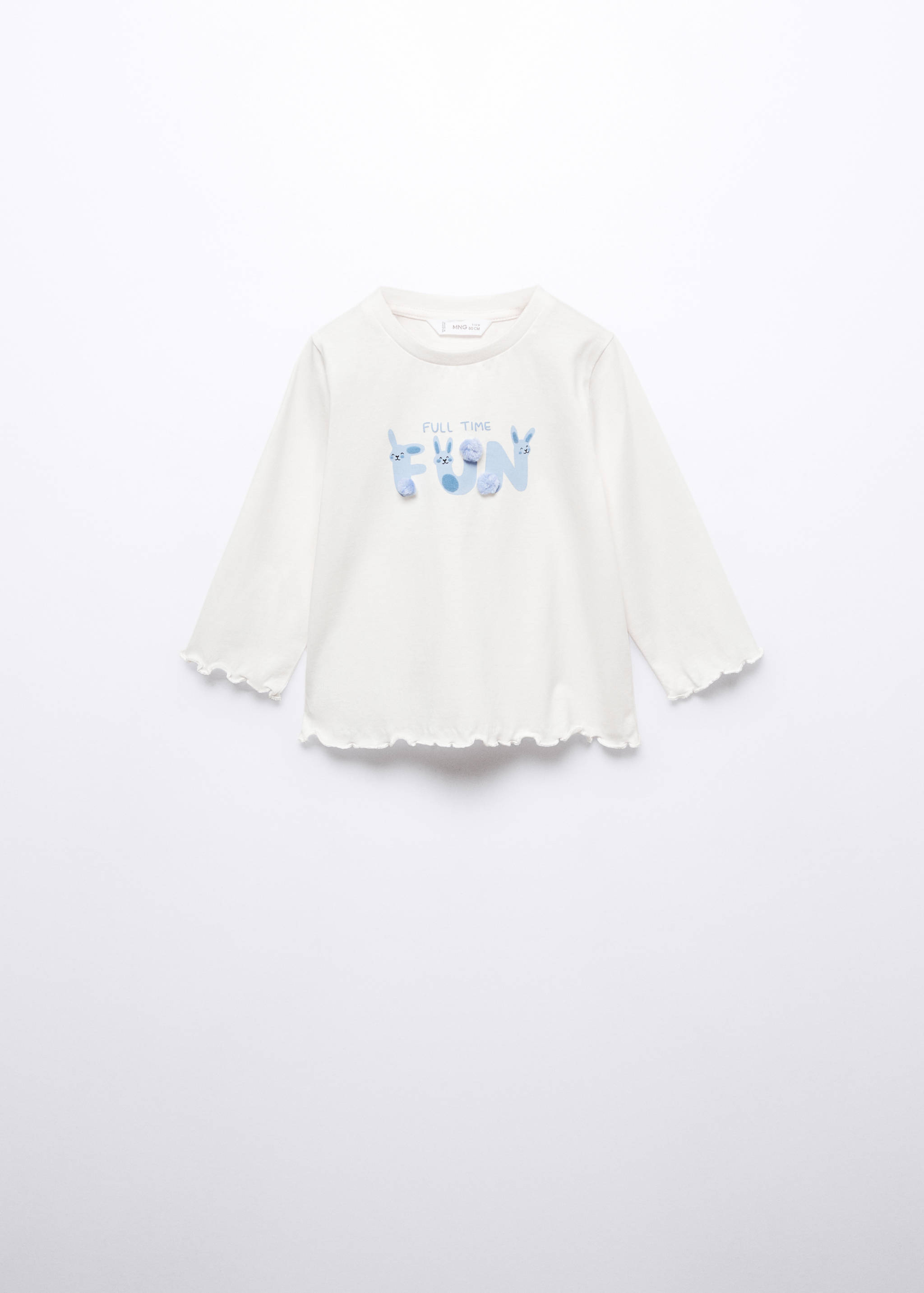 Message cotton T-shirt - Article without model