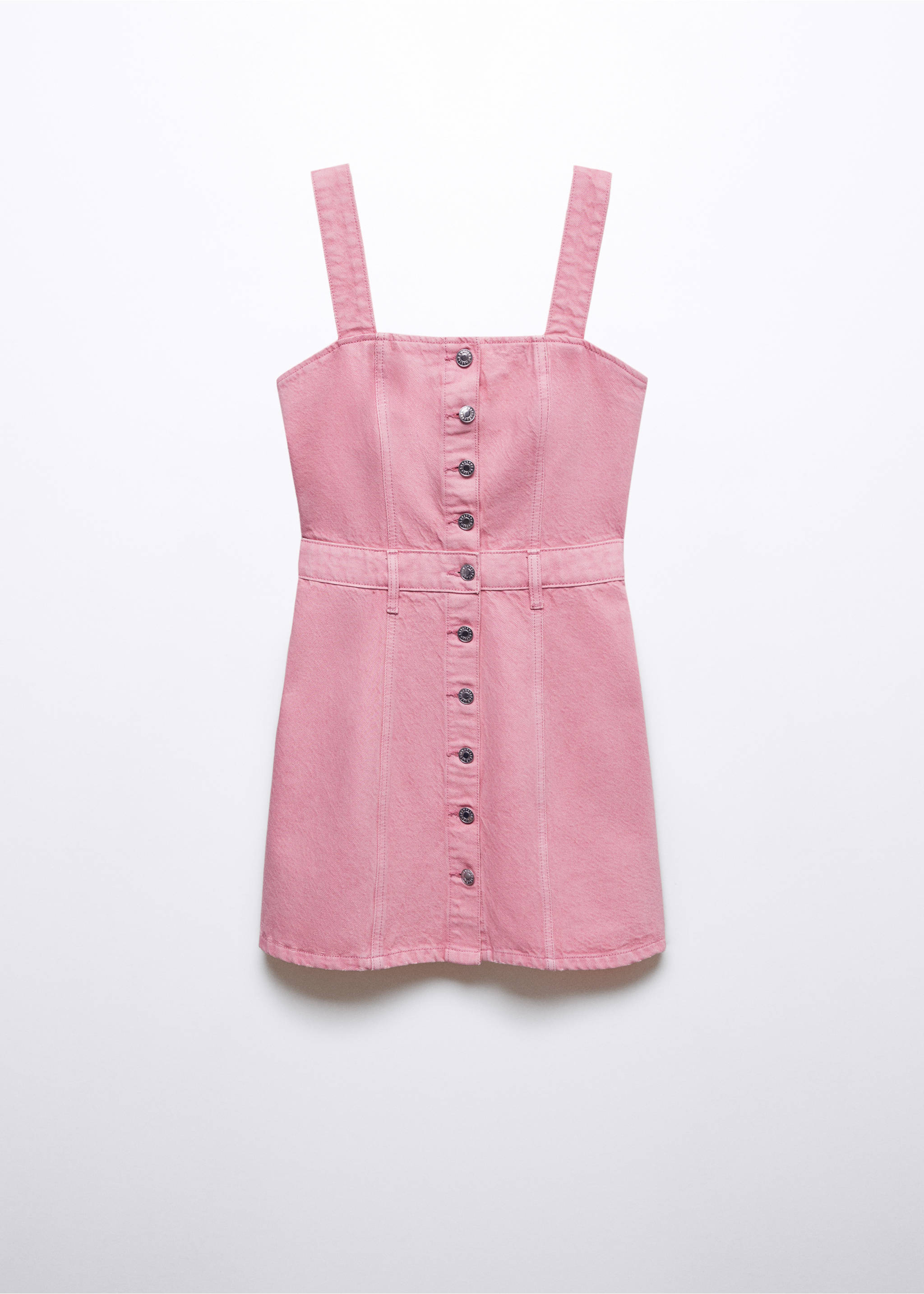 Vestido vaquero botones - Artículo sin modelo, Rosa chicle. Ref: 57012896-00.