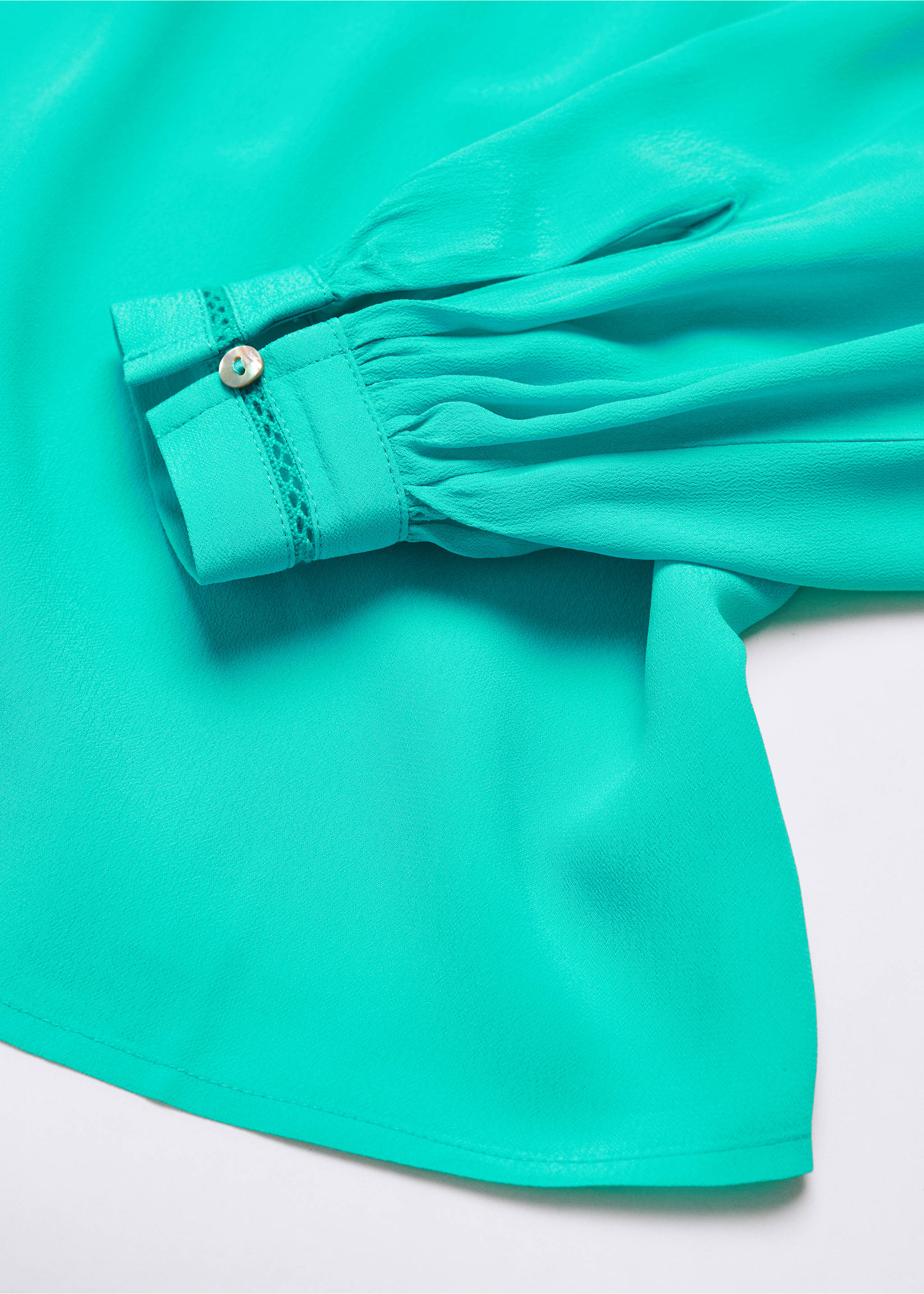 Blouse manches raglan - Détail de l'article 8, Turquoise. Ref: 57012897-00.