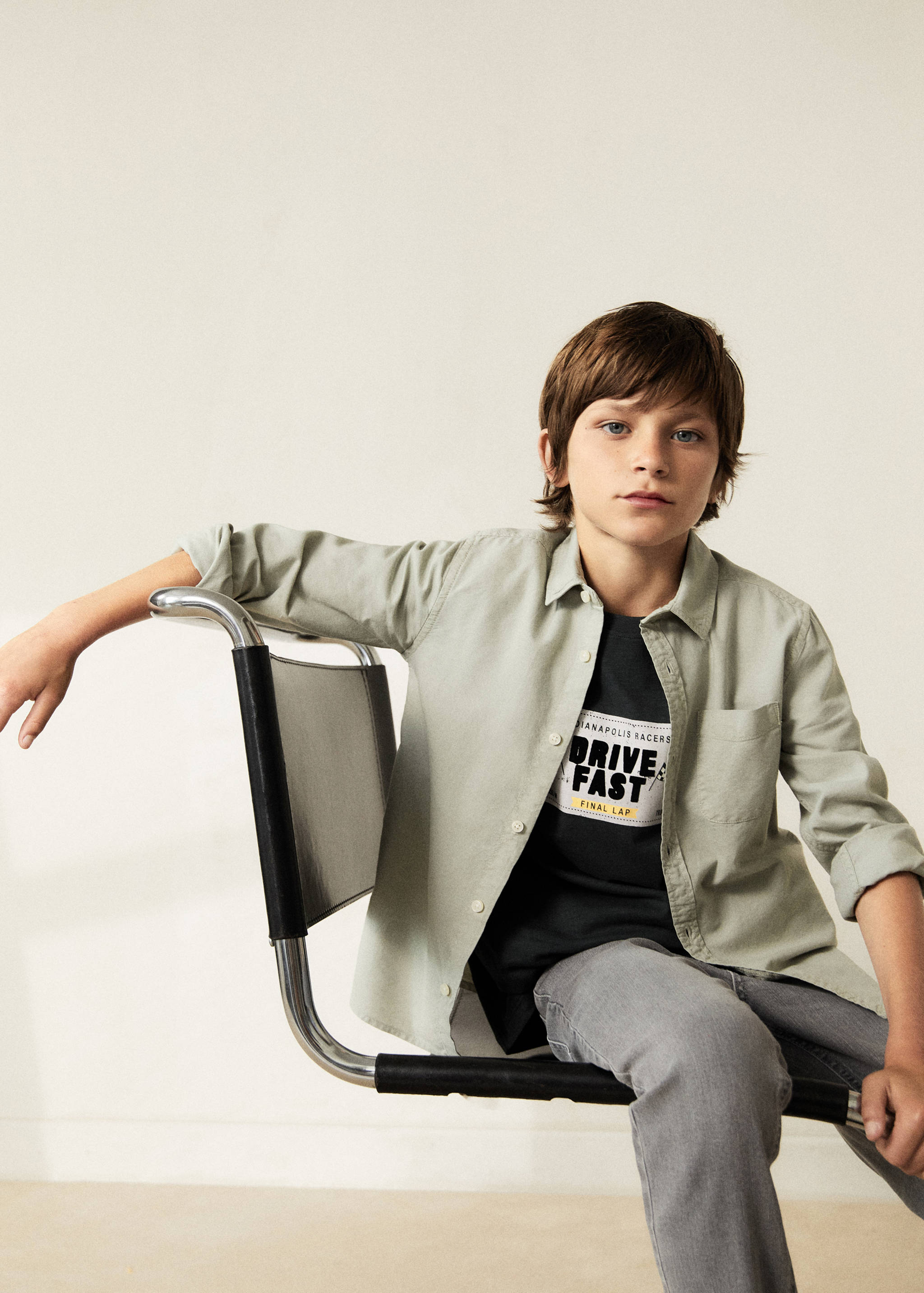 Regular fit cotton shirt - Details of the article 5