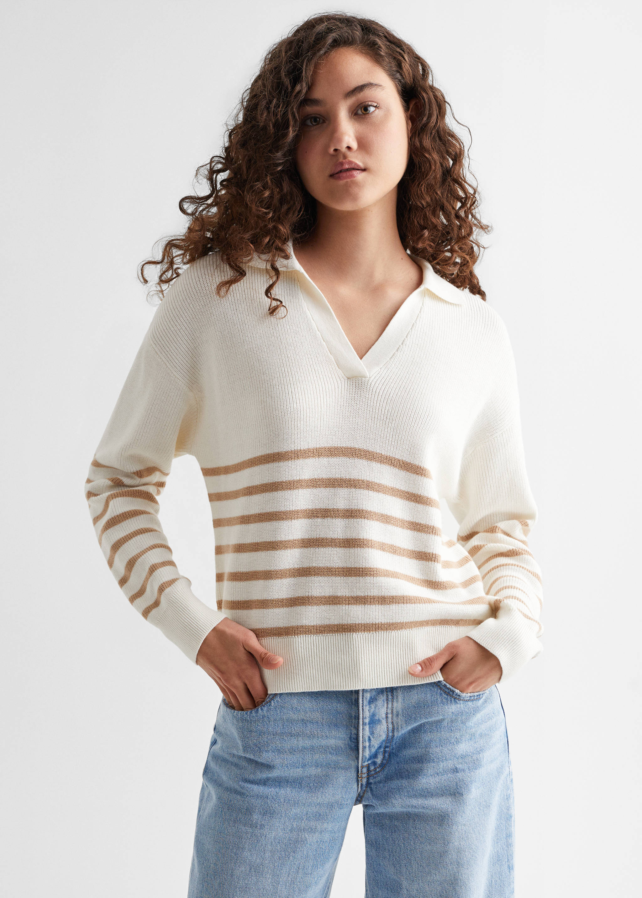 V-neck sweater - Medium plane