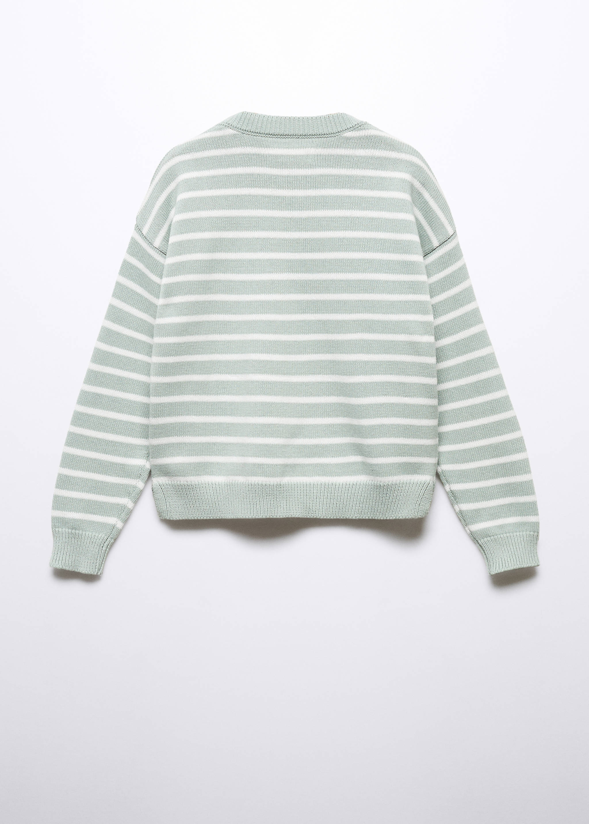 Πουλόβερ ριγέ βαμβακερό - Πίσω όψη προϊόντος