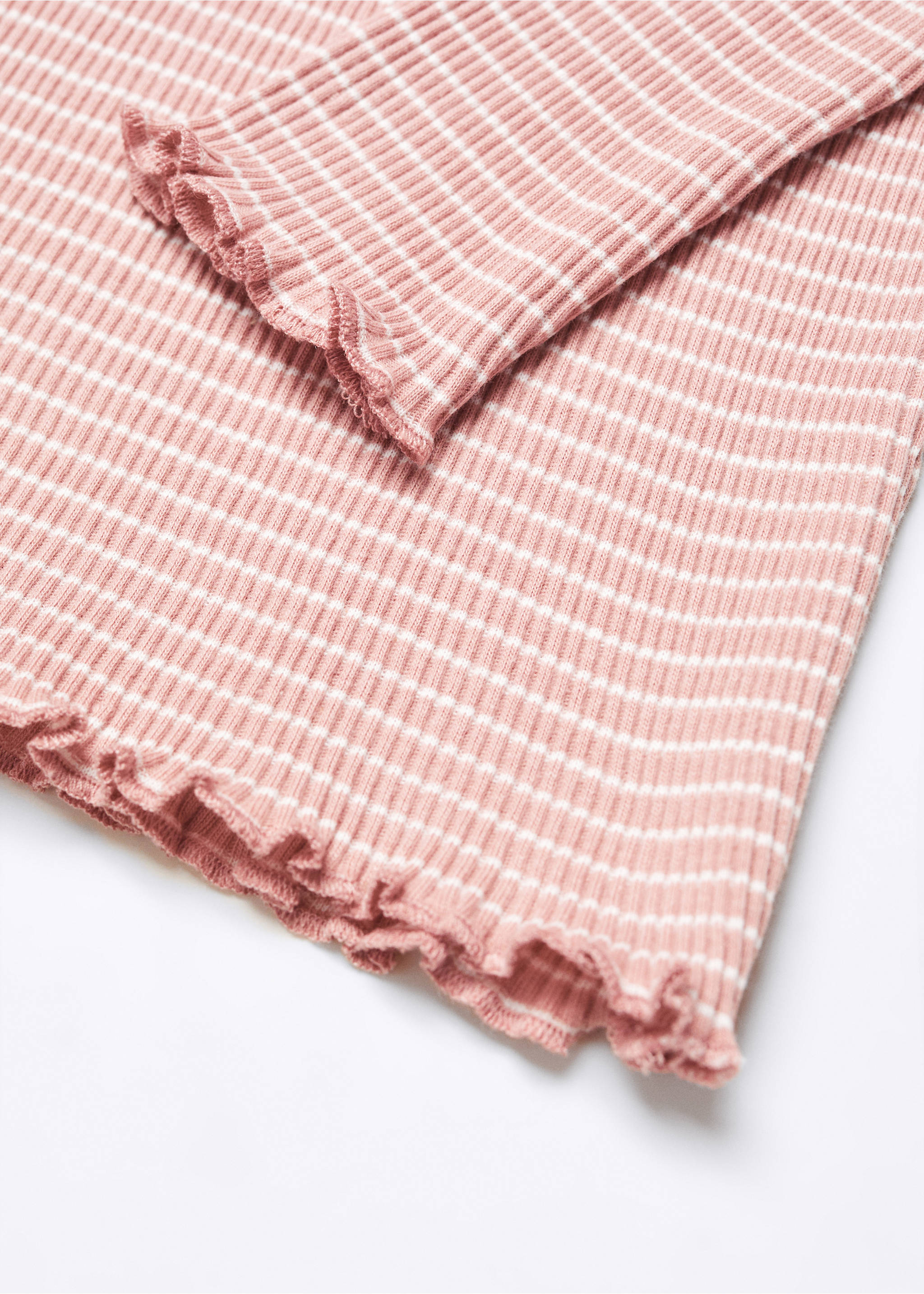 Langärmliges Strick-T-Shirt - Detail des Artikels 8, Rosa. Ref: 57013270-00.