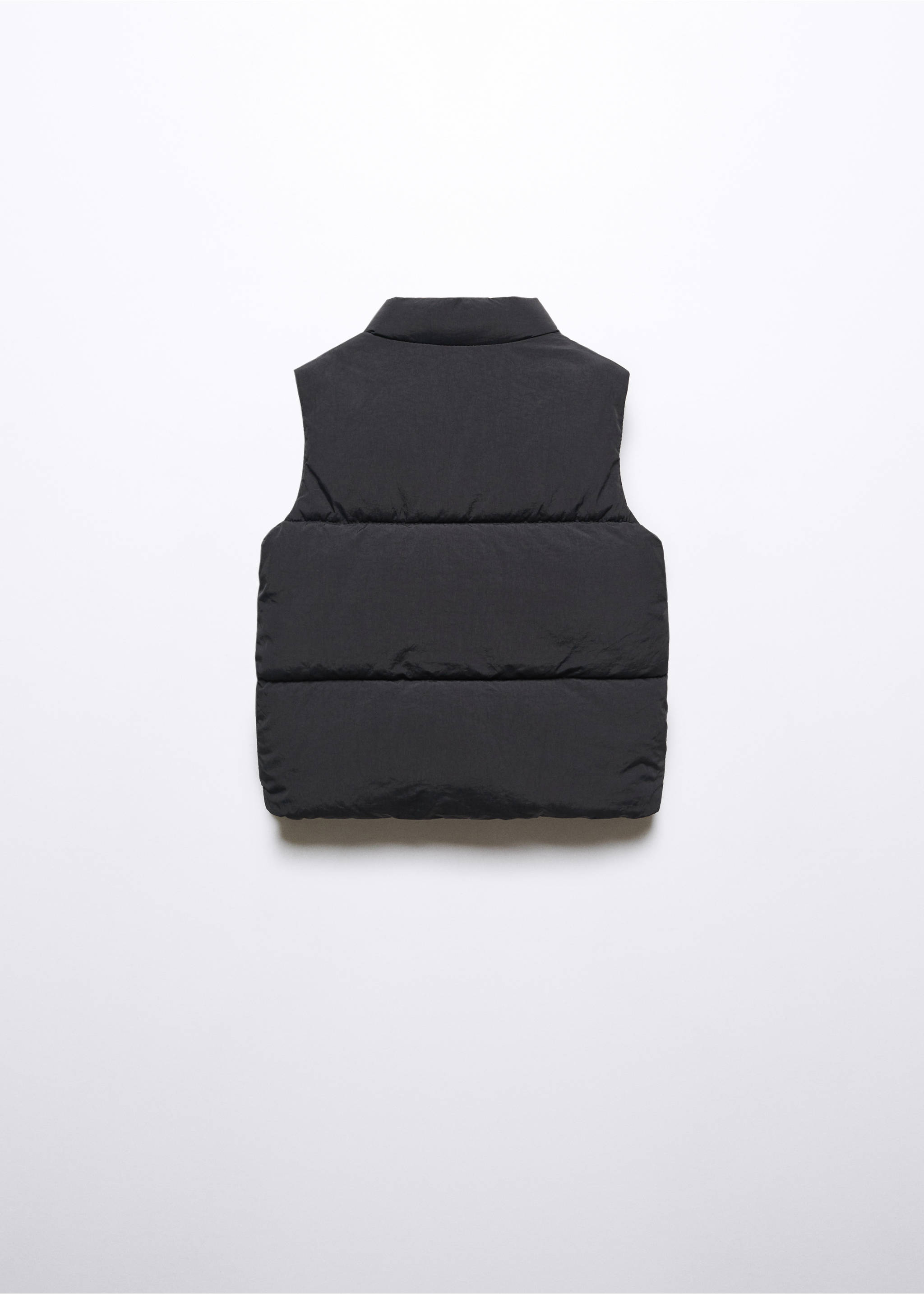 Quilted gilet - Reverse of the article, Black. Ref: 57013702-00.