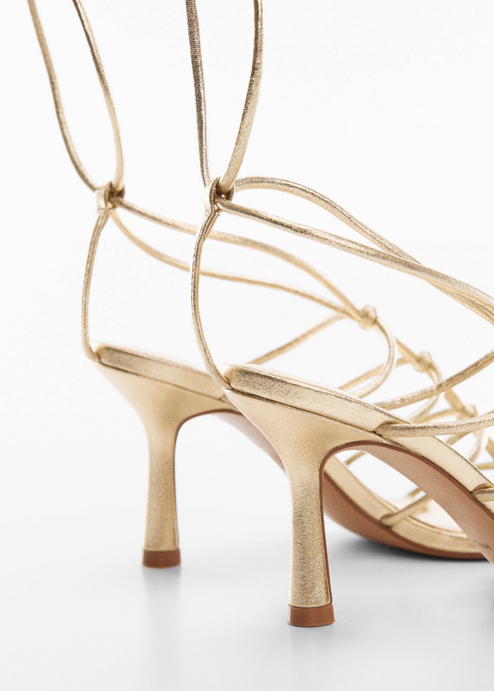 Metallic strappy heeled sandal - Details of the article 2