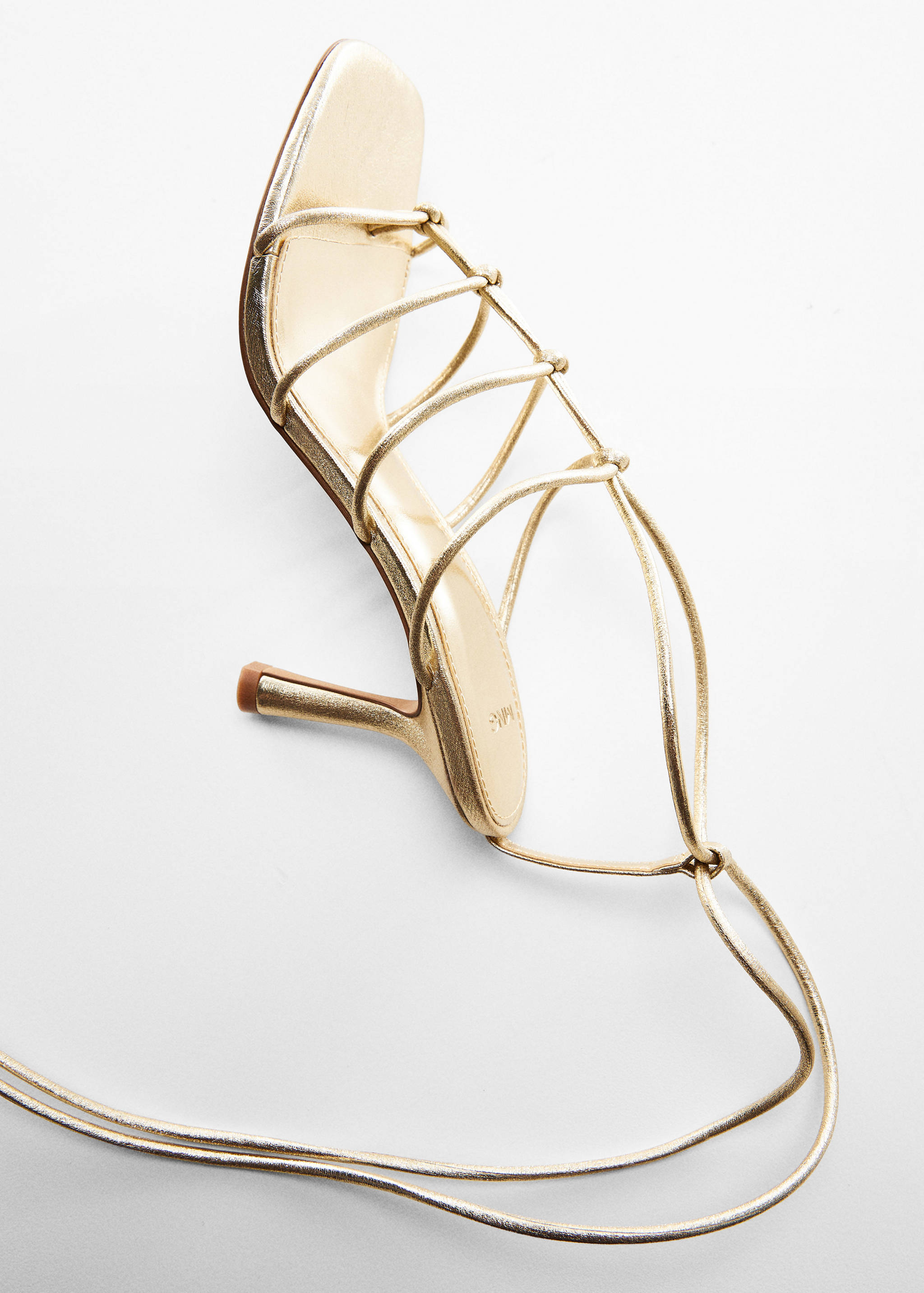 Metallic strappy heeled sandal - Details of the article 5