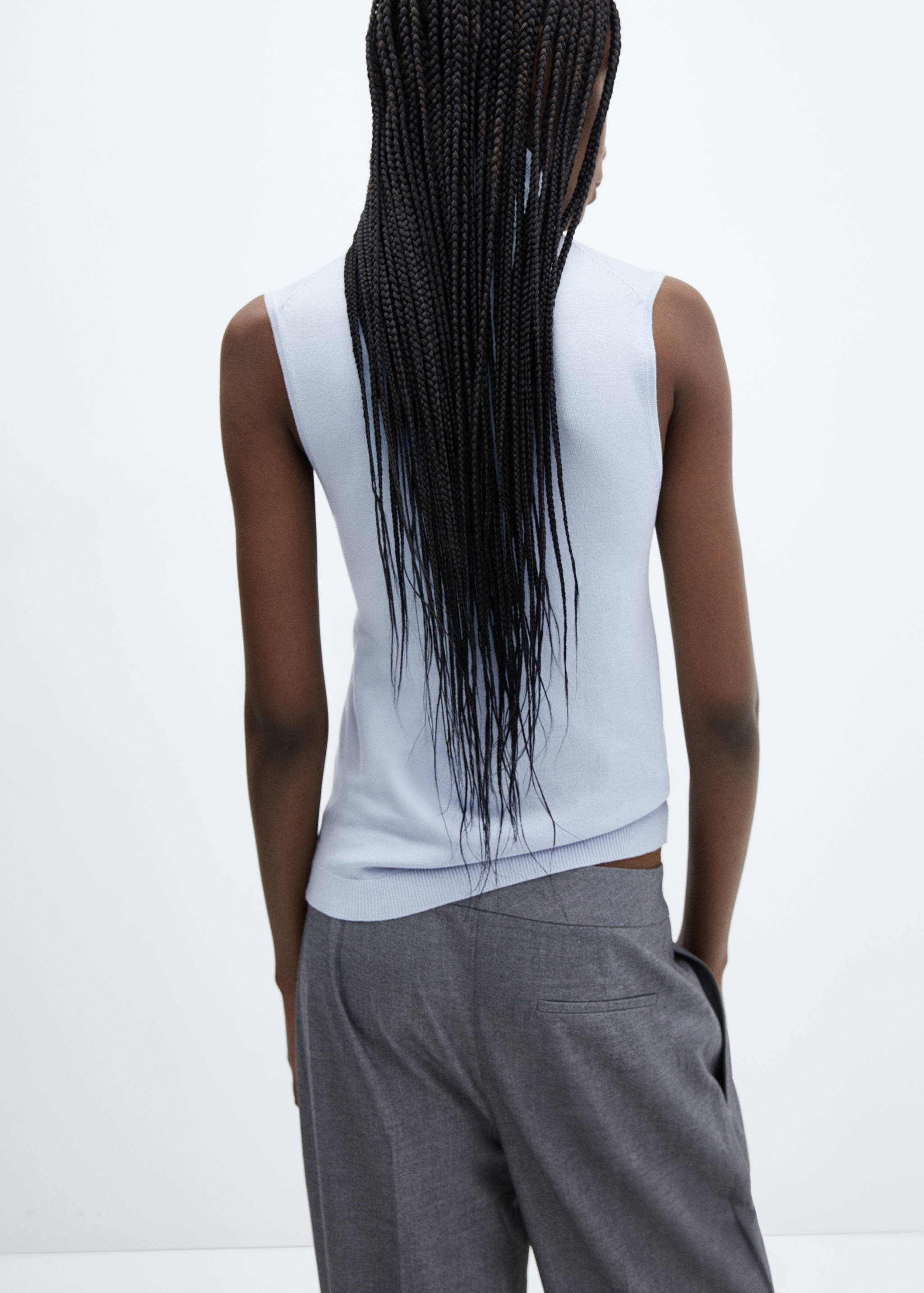 Top maille col roulé - Verso de l’article