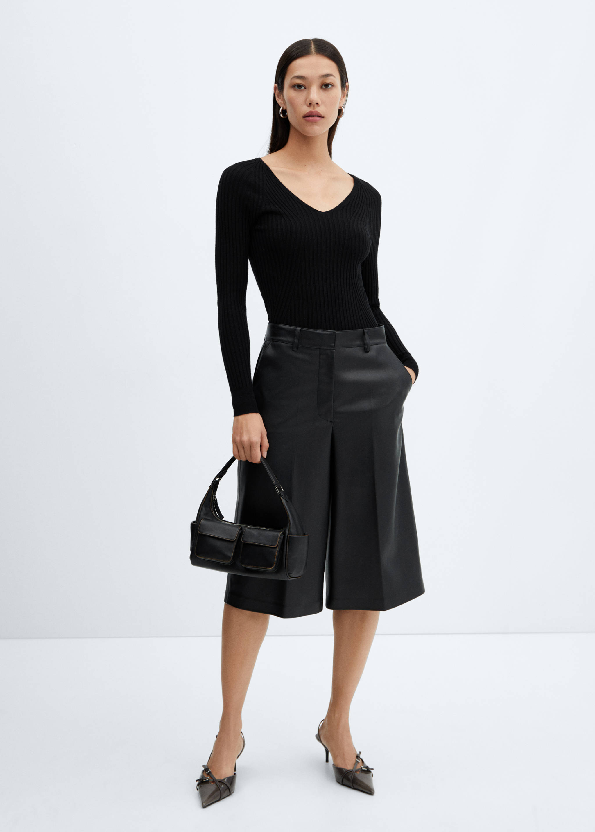 Top maille col roulé - Plan général