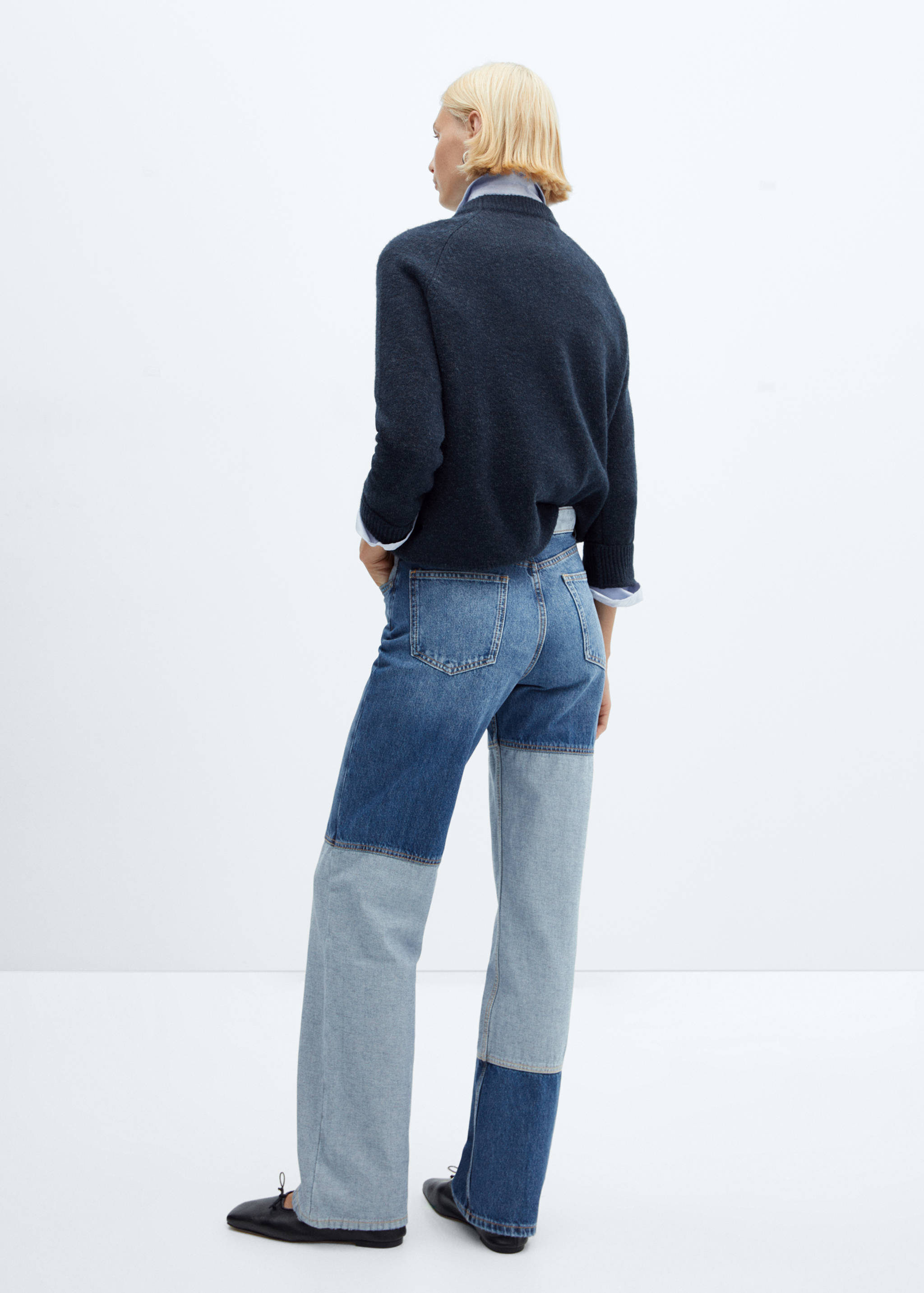 Jean wideleg patchwork - Verso de l’article