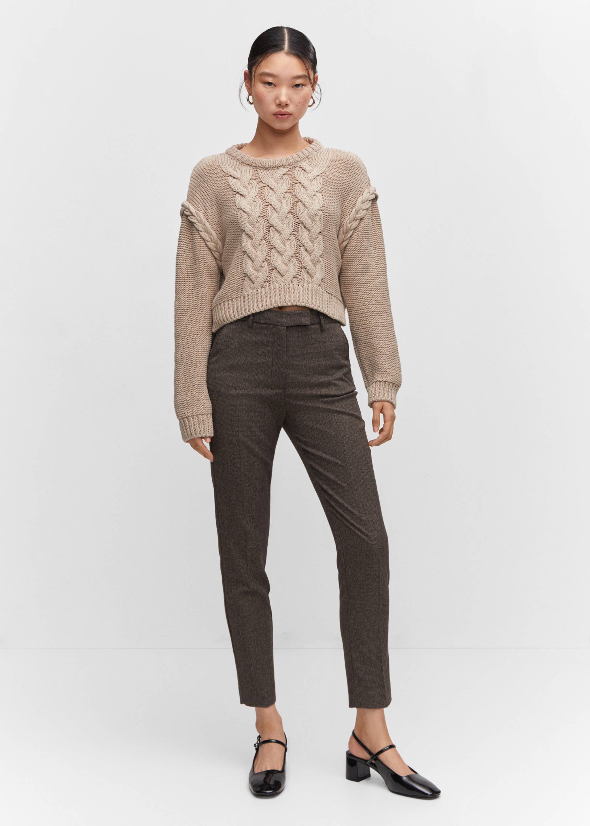 Skinny Hose mit mittelhohem Bund - Allgemeine Ansicht